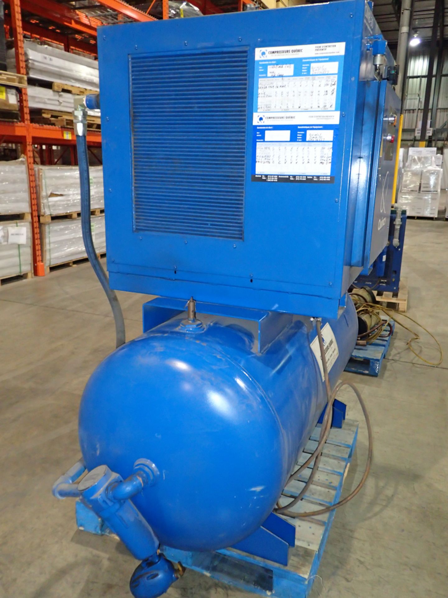 QUINCY 30 HP AIR COMPRESSOR MODEL QMB-30, S/N: UN076557 (Located at 505 avenue Meloche | Dorval, - Image 6 of 6