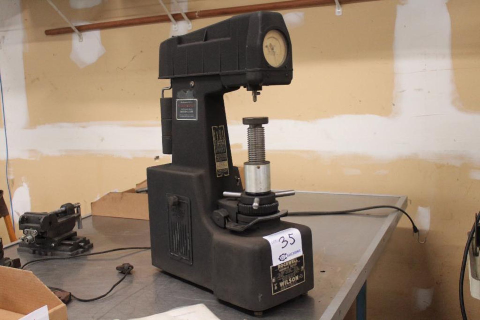 Wilson Rockwell hardness tester model 3-JR-PL