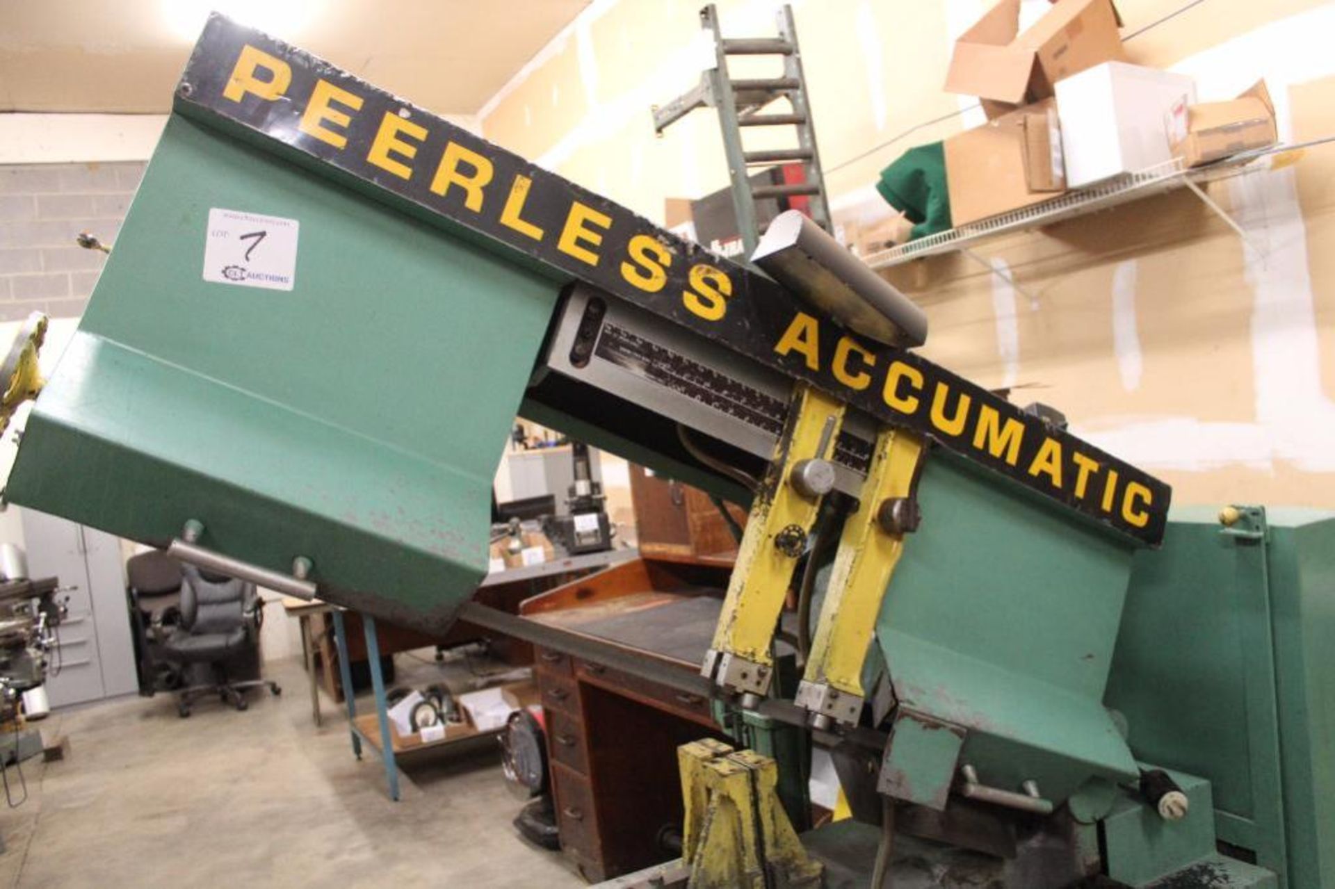 PeerlessAccumatic1400-016-75 horizontal band saw. 12" x 16" Capacity, w/ roller conveyor, 240v, 3PH - Image 4 of 12