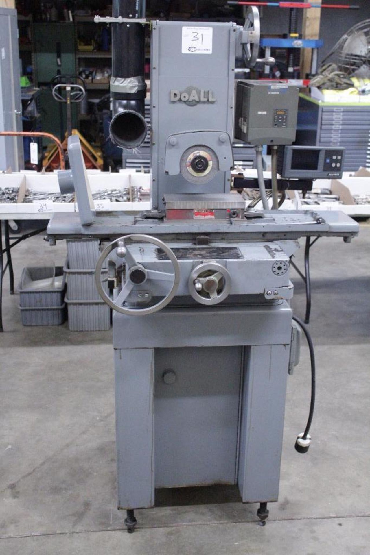 DoAll DH-612 6" x 12" hand feed surface grinder with Acu-Rite DRO (1 axis) & Mototronic VFD 1 or