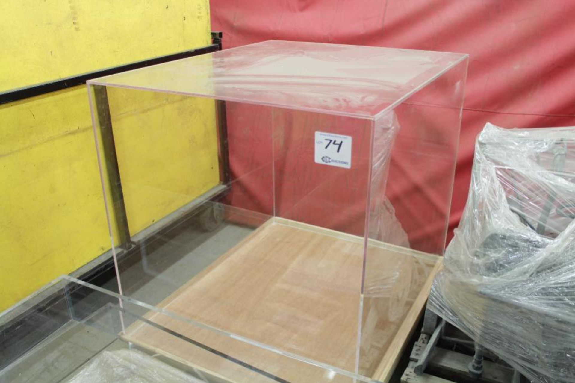 Plexiglass display case 48" x 40" x 47"H