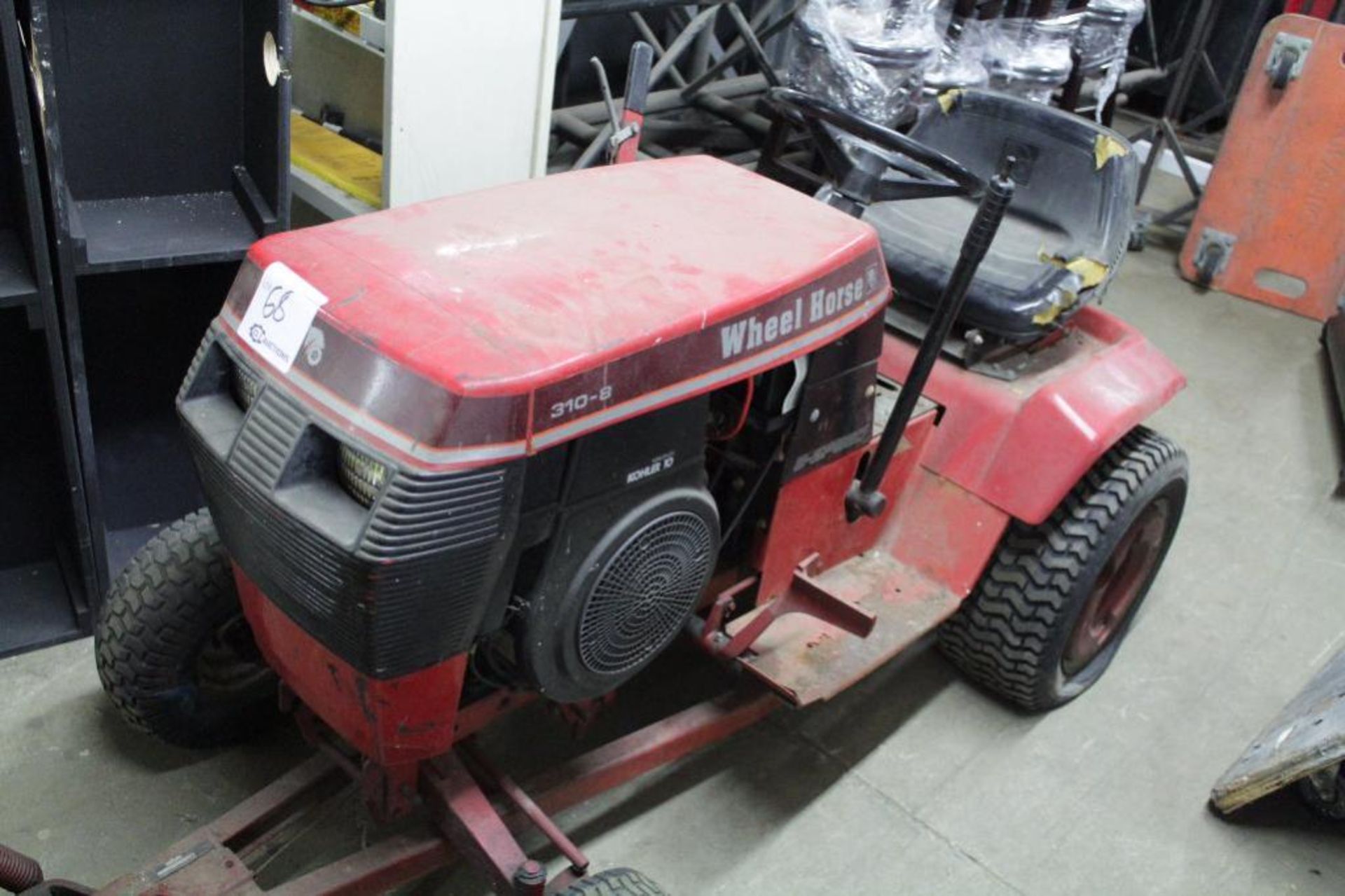 Wheel Horse 310-8 tractor w/ plow & mower deck - Image 3 of 5