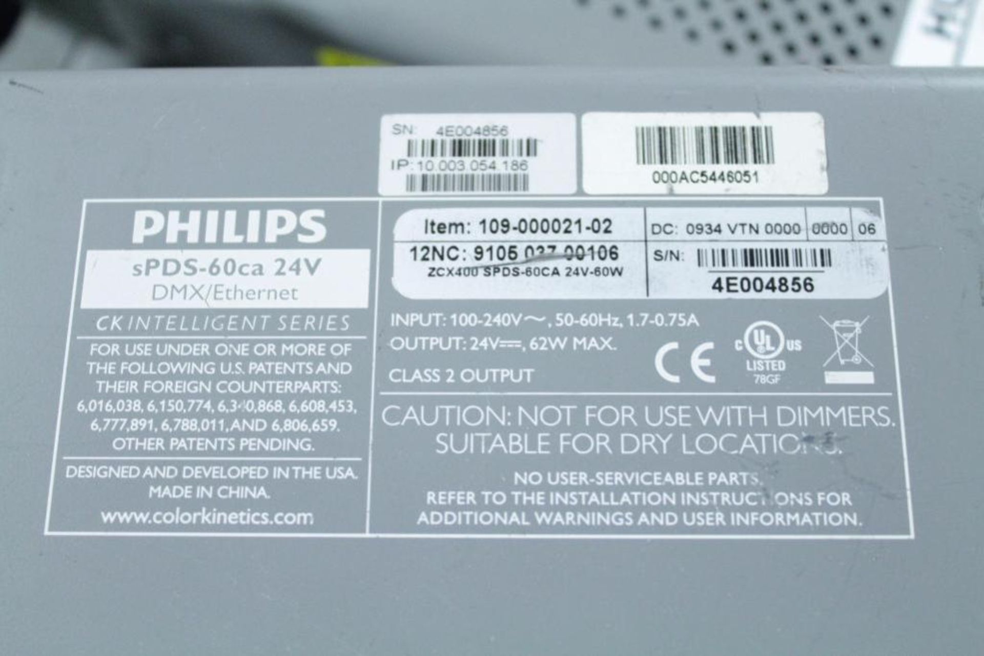 Philips sPDS-480ca 24V Color Kinetics LED Lighting System - Image 3 of 8