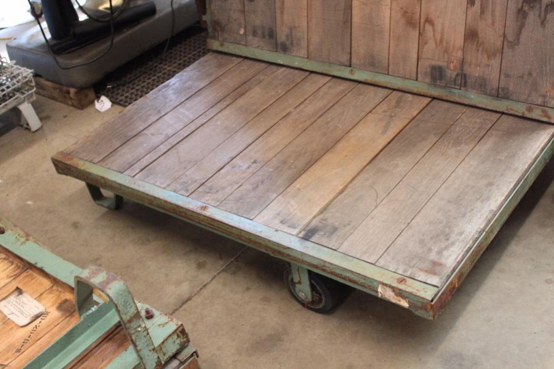 Oak flatbed factory carts - Image 6 of 6