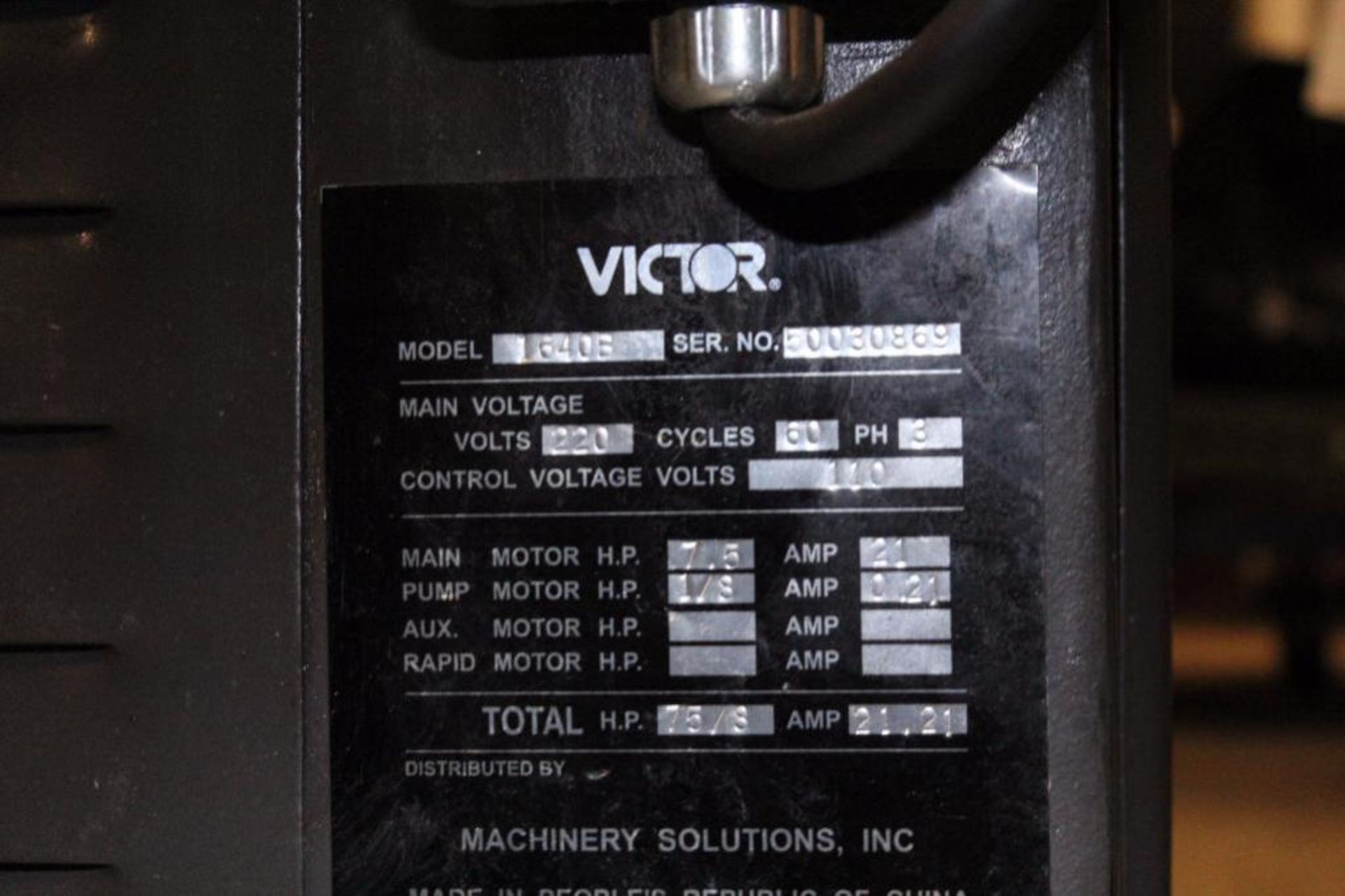 Victor 1640B Engine Lathe - Image 19 of 19