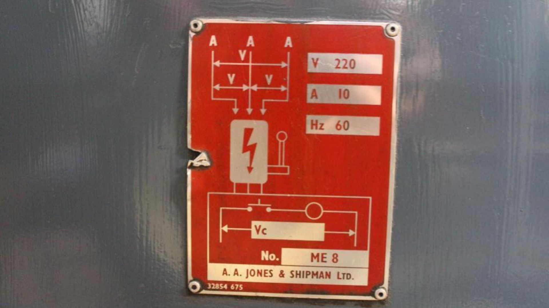 JONES & SHIPMAN ?MODEL 540, 3-AXIS FEED, AUTOMATIC SURFACE GRINDER - Image 11 of 14