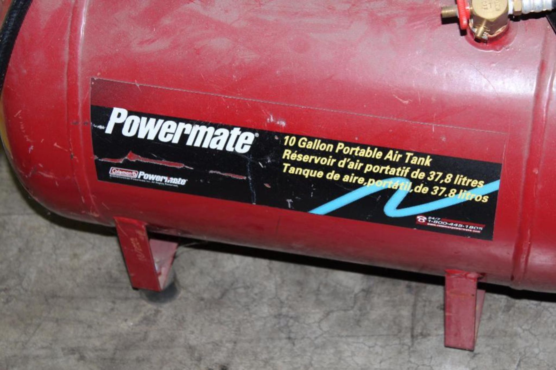 Powermate 10 gallon portable air tank - Image 2 of 2