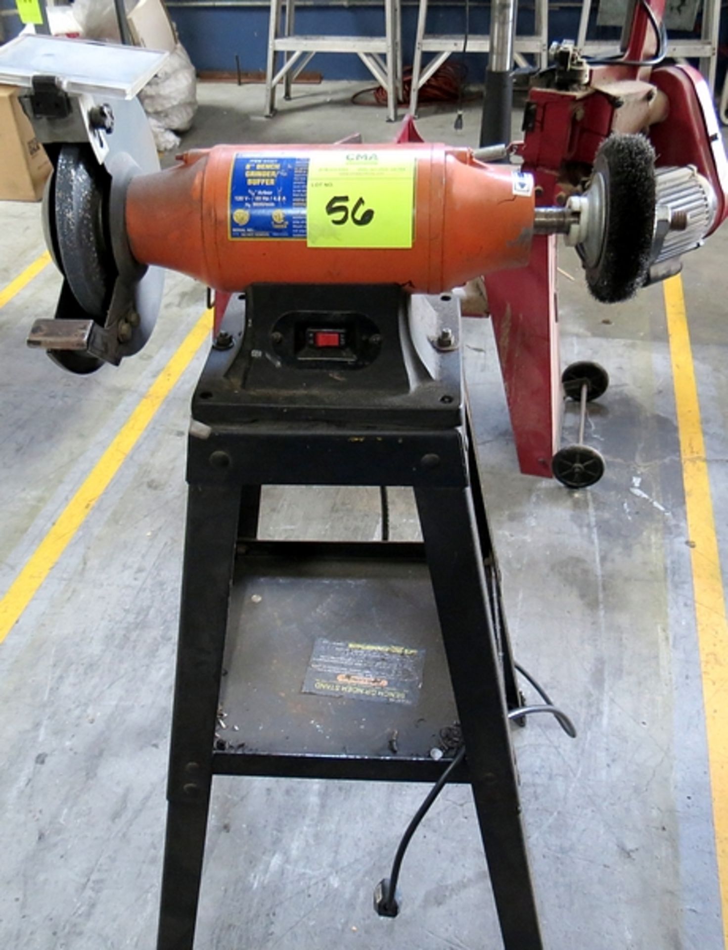 CM 8" PEDESTAL BENCH GRINDER AND BUFFER