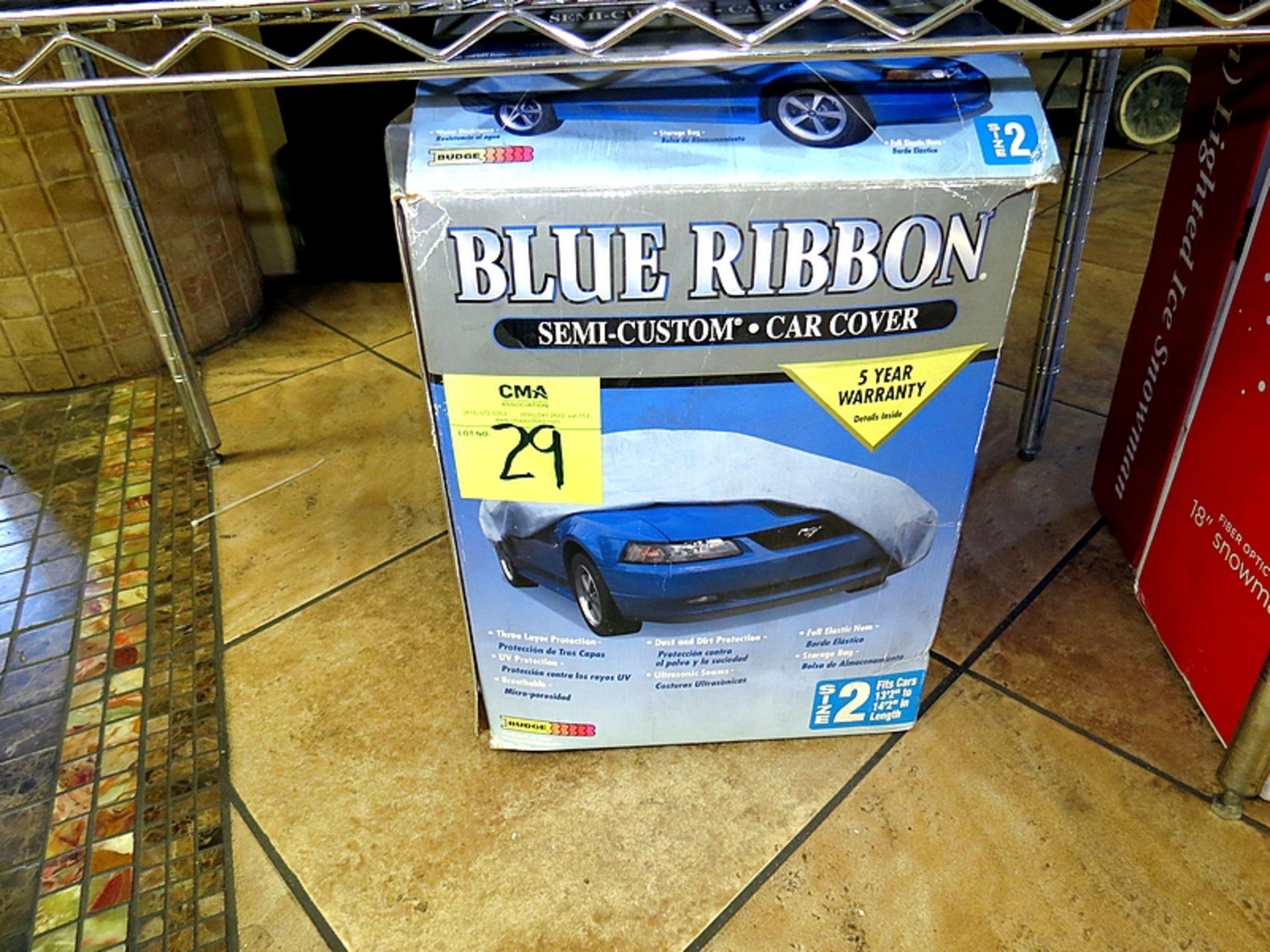 BLUE RIBBON SEMI CUSTOM CAR COVER SIZE 2 13'-14'