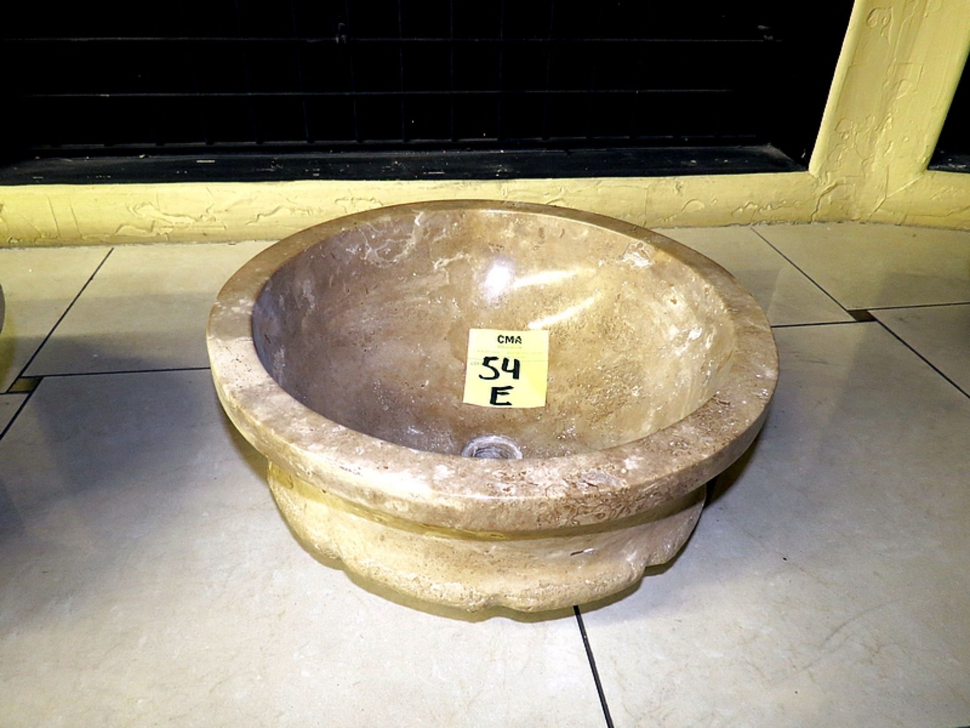 TRAVERTINE VESSEL SINK 13.5"