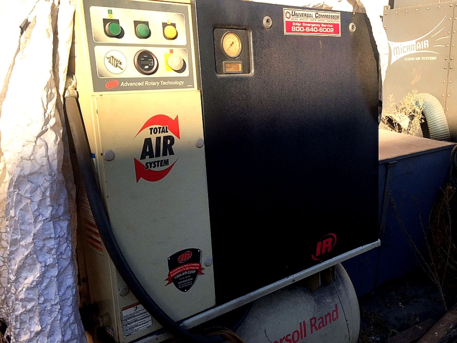 Ingersoll Rand UP6-7 Rotary Screw Compressor, 7.5-HP, 230V, 3-PHASE, 125 PSI, 3200-RPM, 60HZ, 80 GAL - Image 3 of 4