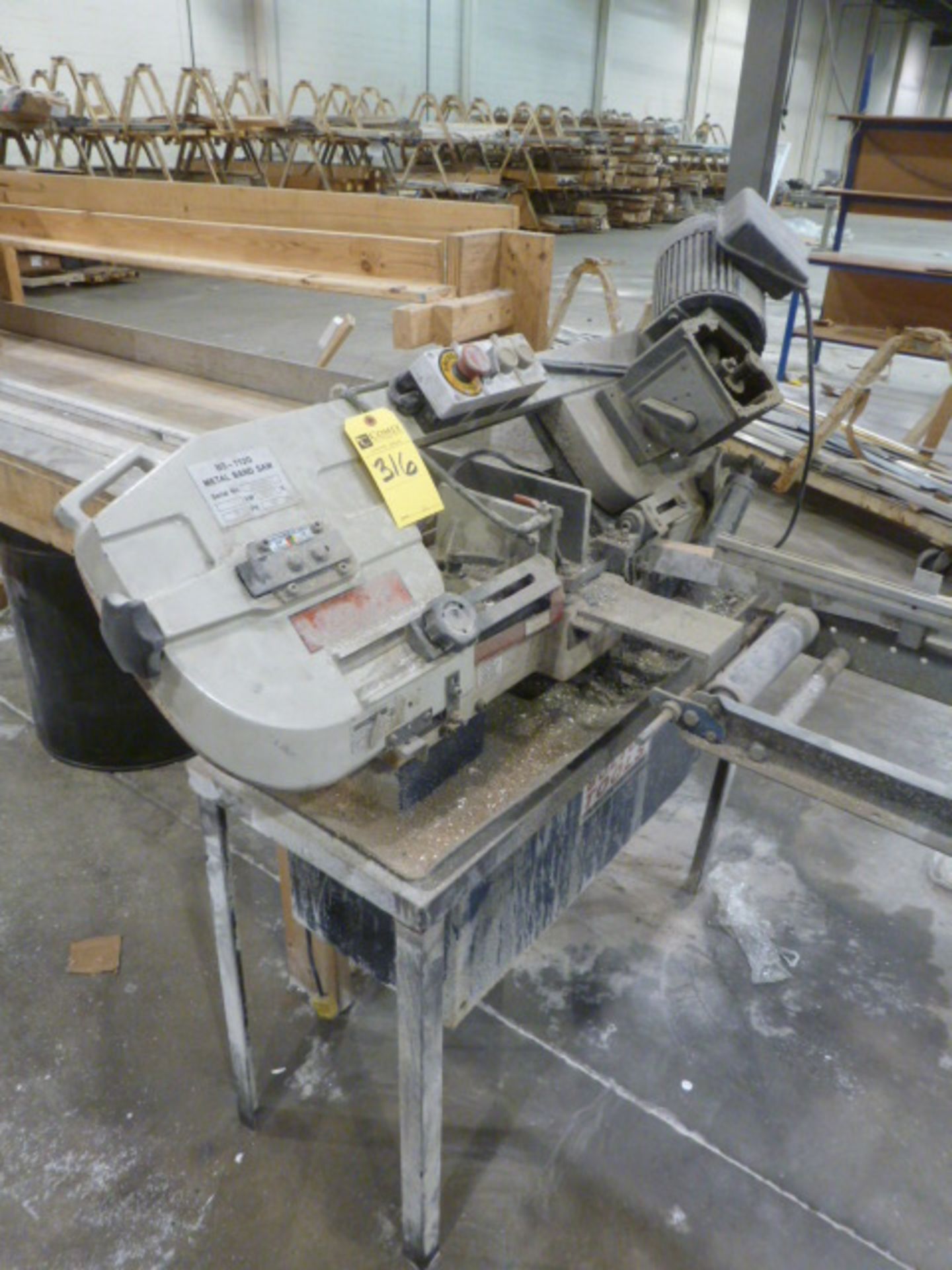 Bolton Tools BS-712G Metal Cutting Band Saw w/Table & Roll Conveyor