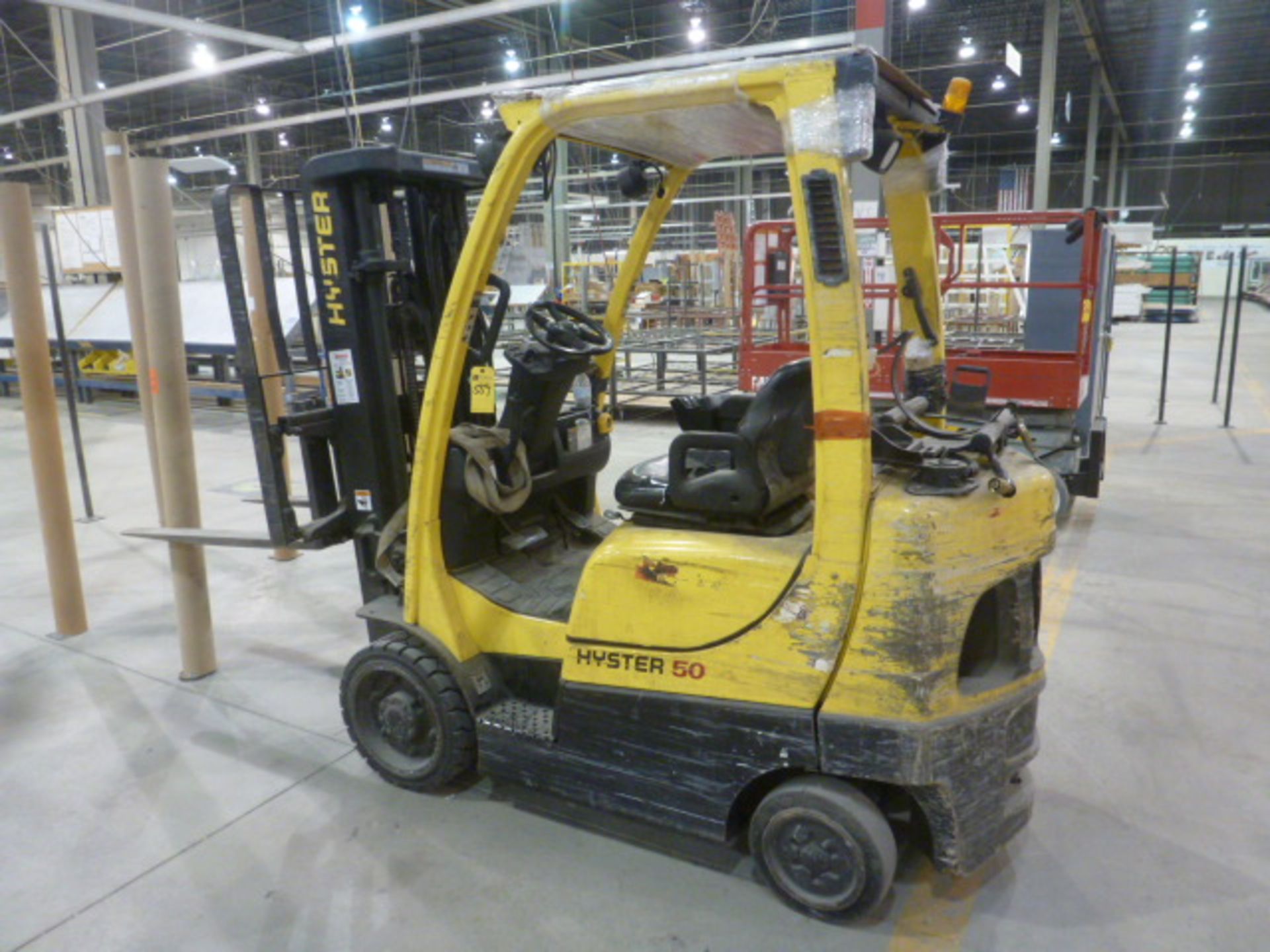 Hyster Forklift - 5,000# Capacity, Propane, m/n S50FT, s/n F187V02567C, Hours: 9,229