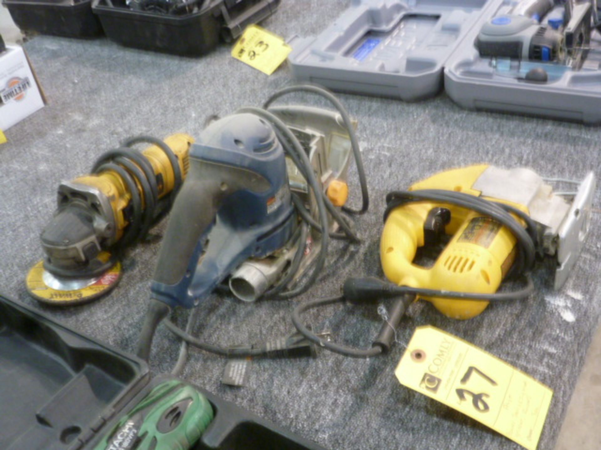 Power Tools: Jigsaw, Grinder, Router (3 Each)