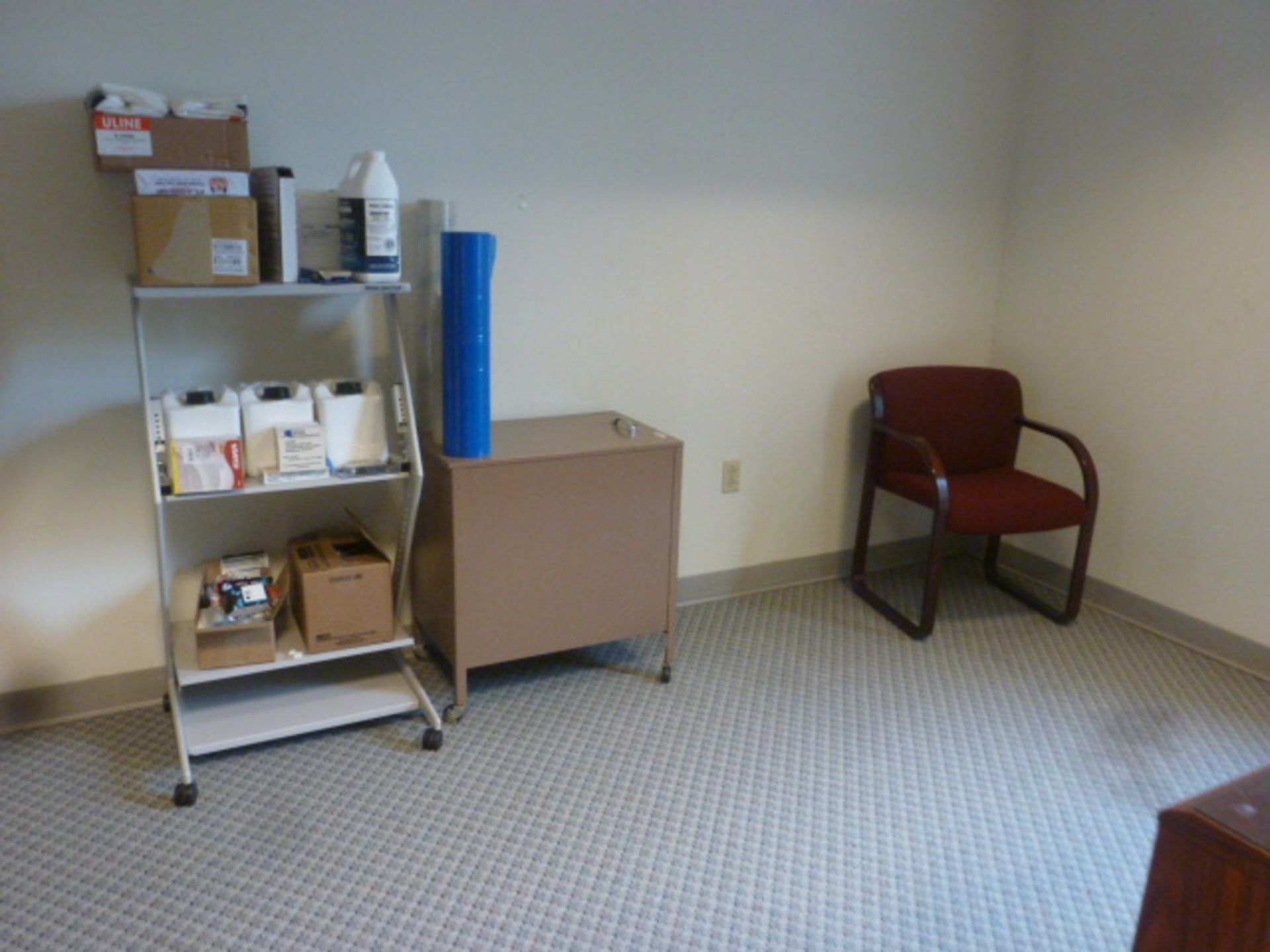 Desk w/Chair, Hutches, Bookcase, File Cabinet, White Board, Etc. (Computer Not Included) - Image 2 of 2