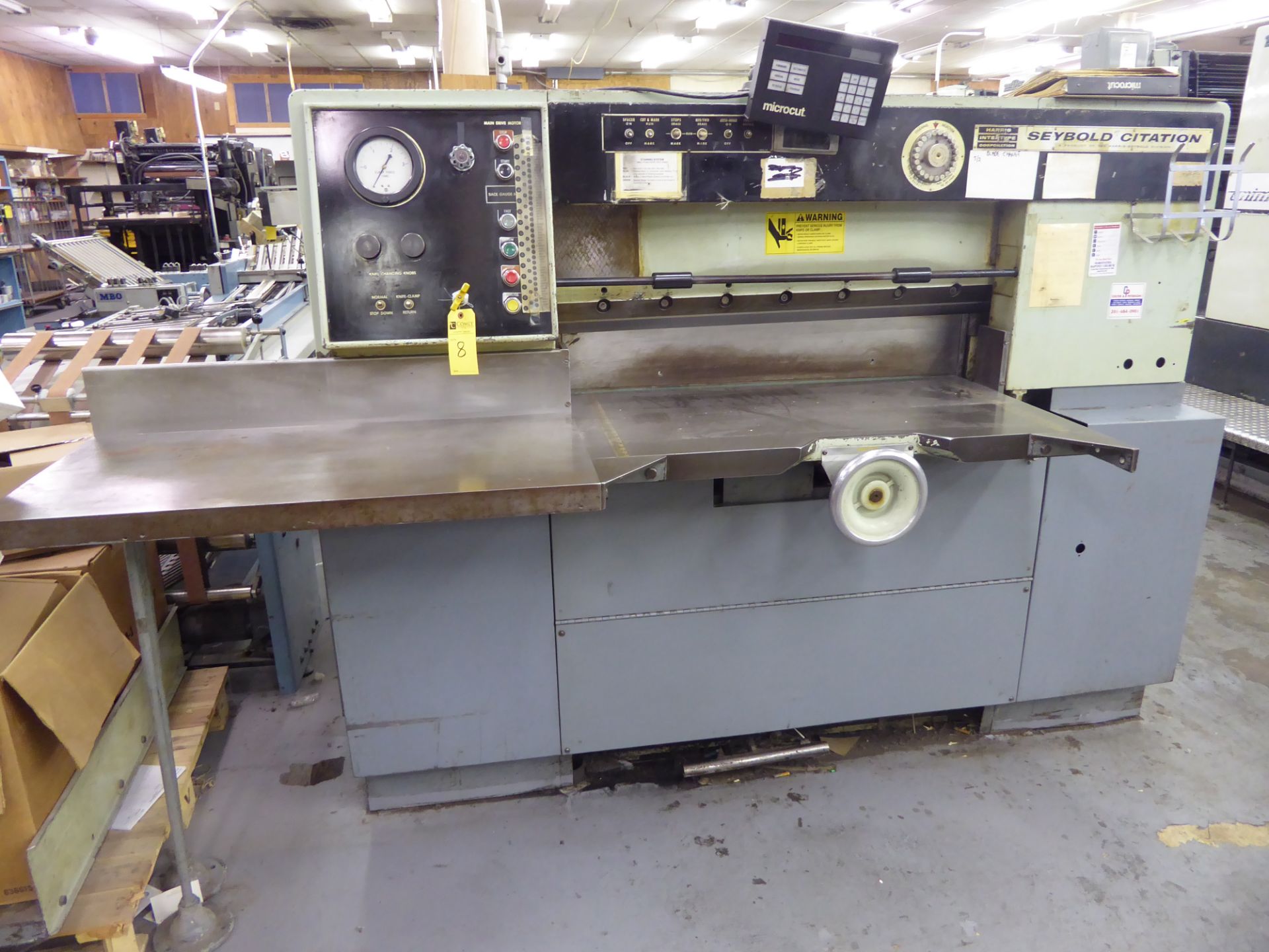 Harris Intertype Seybold Citation Cutter, m/n CLB-S, s/n 5456