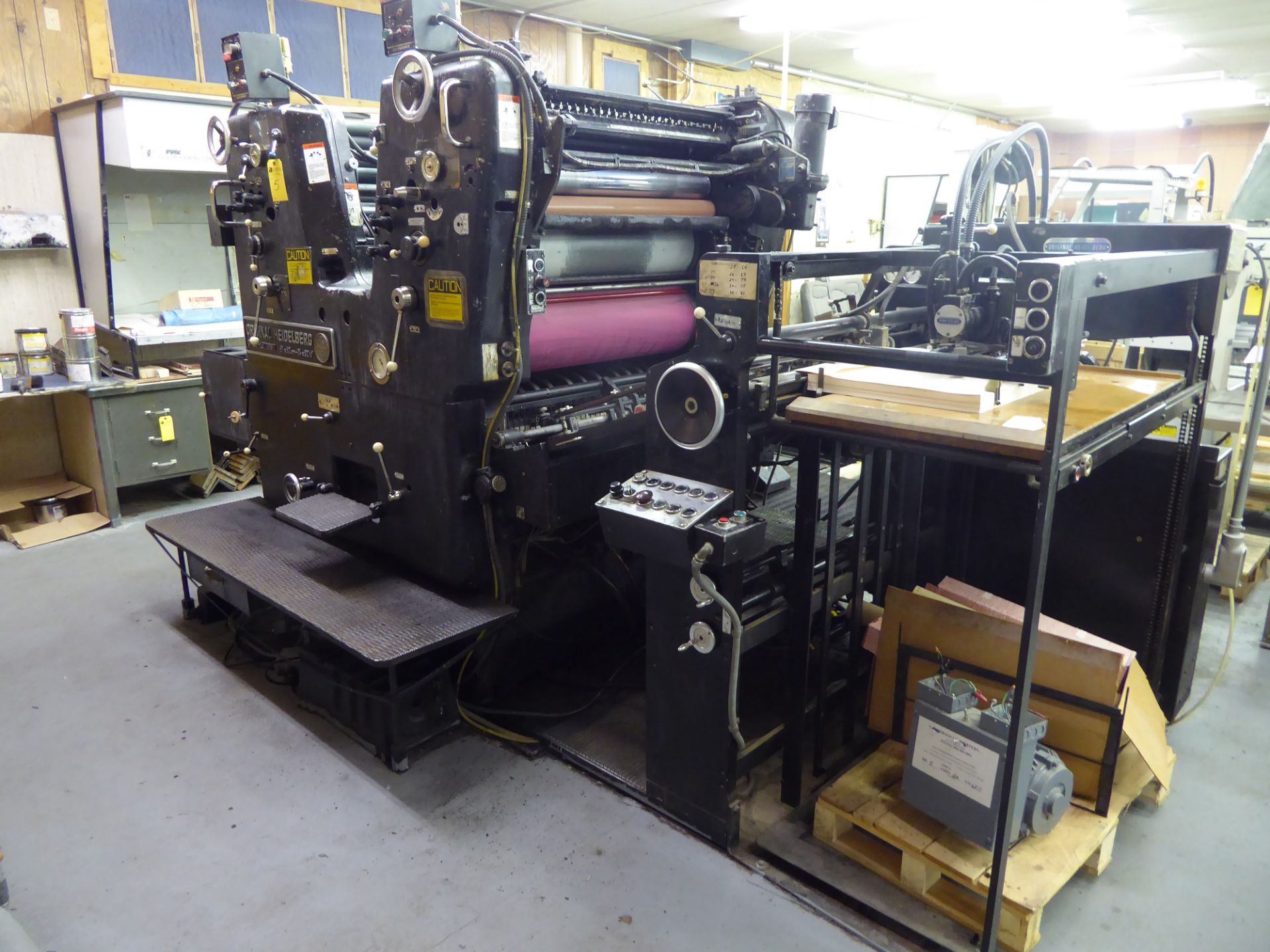 Original Heidelberg Offset-Letterset Press, 61x82cm, 24"x32.25" - Image 3 of 4