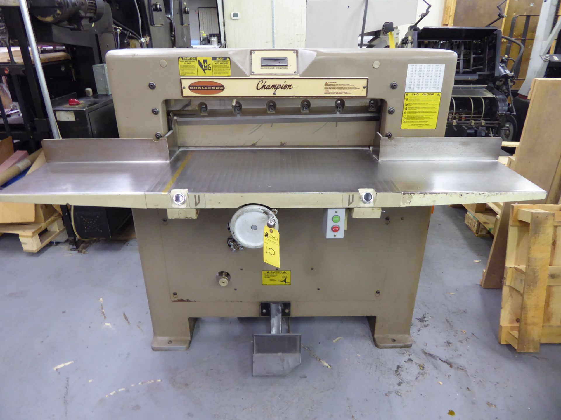 Challenge Paper Cutter, Size 305, m/n MC, s/n 10825