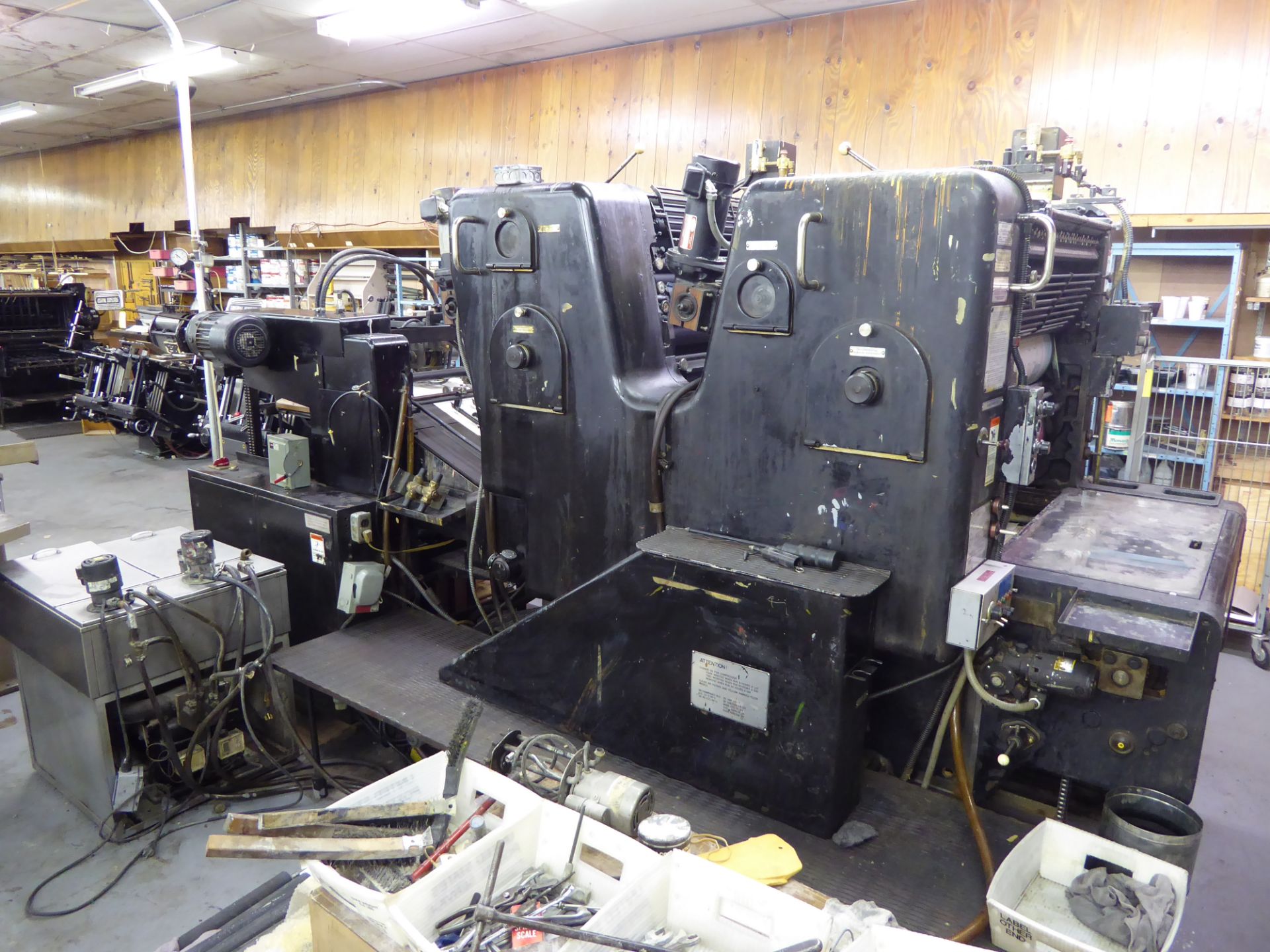 Original Heidelberg Offset-Letterset Press, 61x82cm, 24"x32.25" - Image 2 of 4