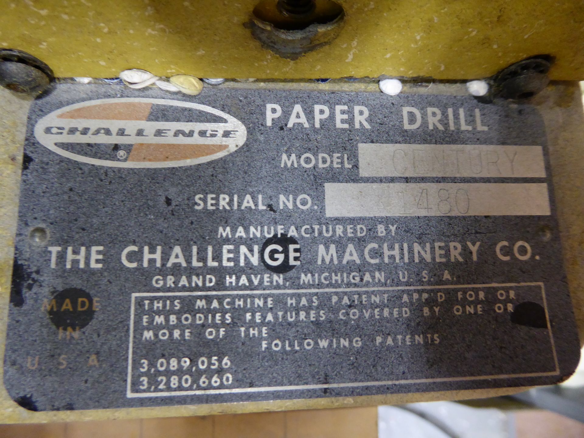 Challenge Paper Drill, m/n Century, s/n 41480 - Image 2 of 2