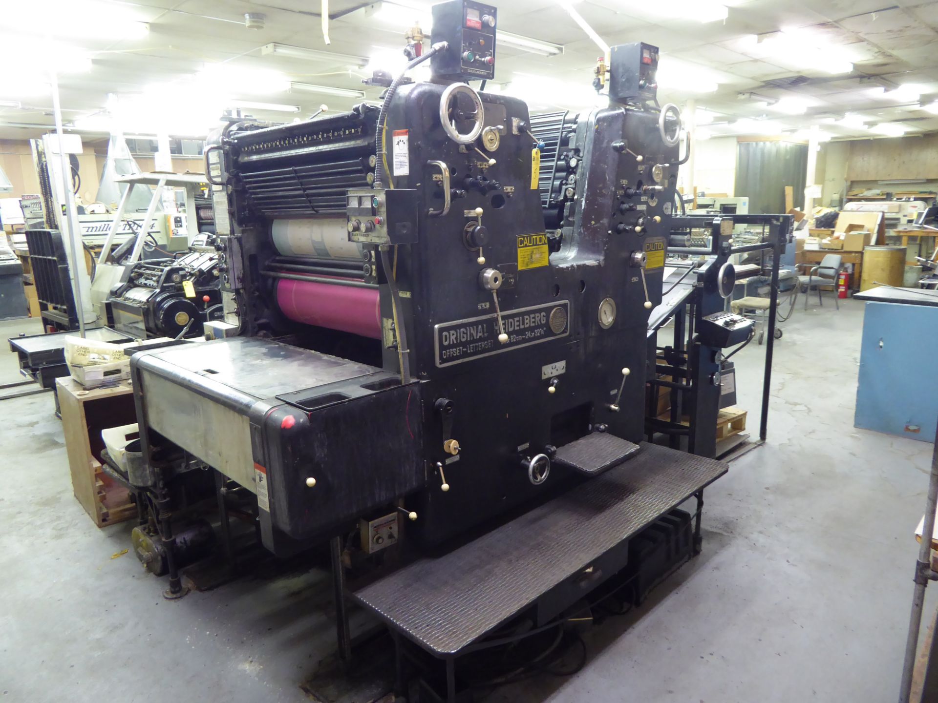 Original Heidelberg Offset-Letterset Press, 61x82cm, 24"x32.25"