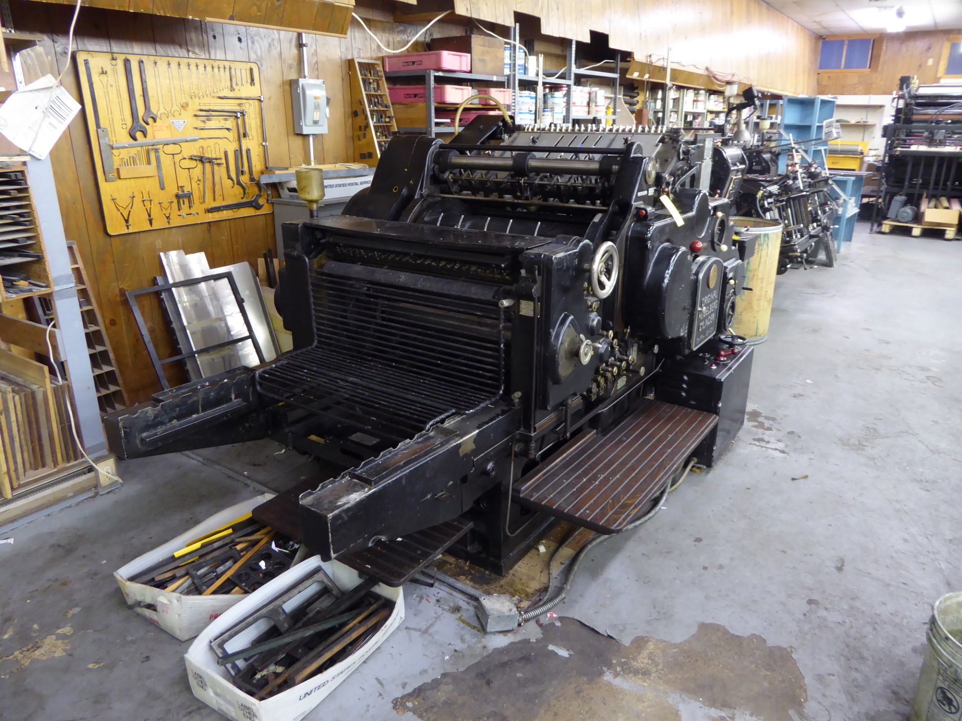 Original Heidelberg Cylinder Press, 56x77 cm, 22"x30.25" - Image 3 of 6