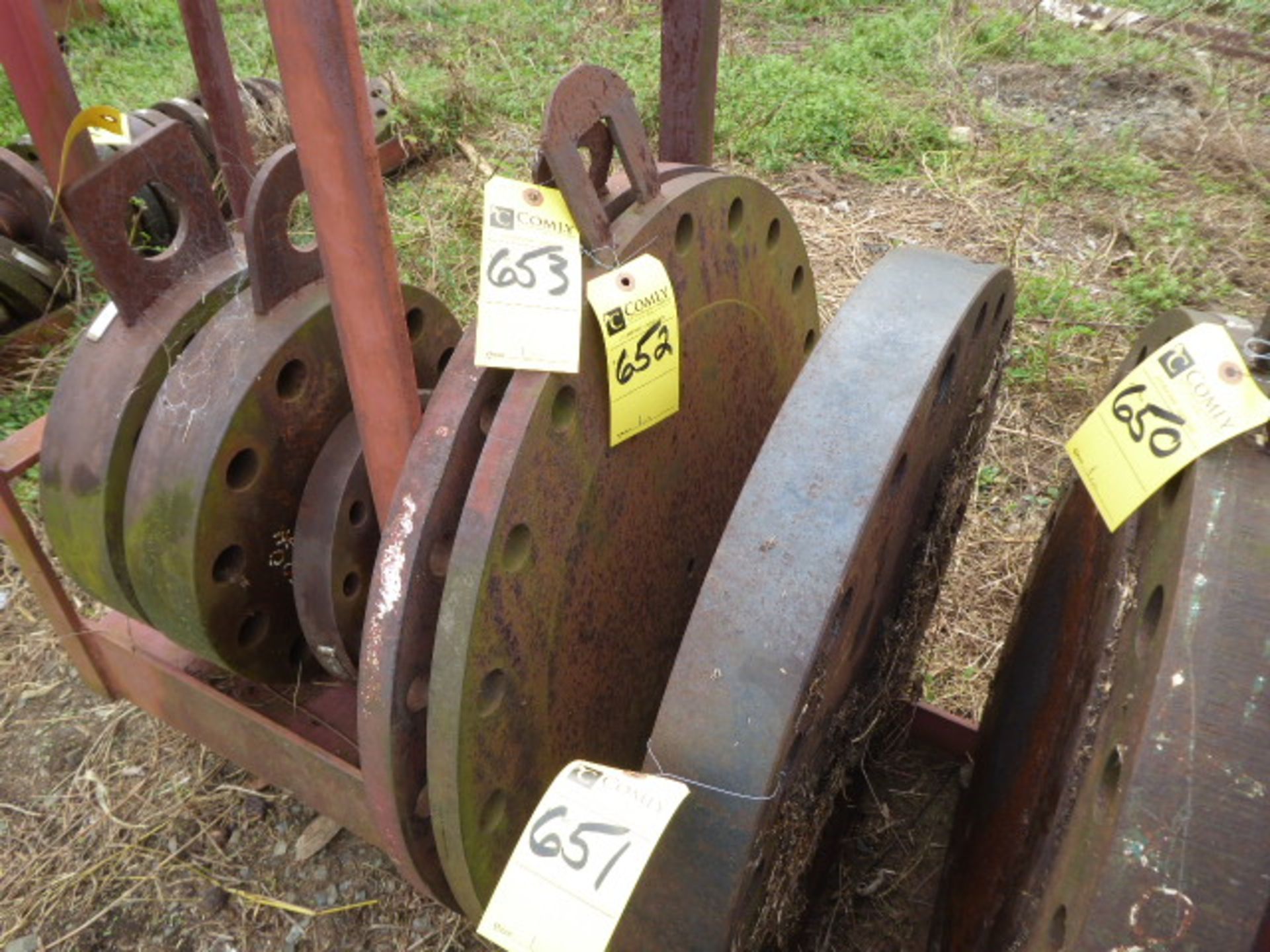 Steel Blind Flange, Approx. 27" D x 1" Thickness