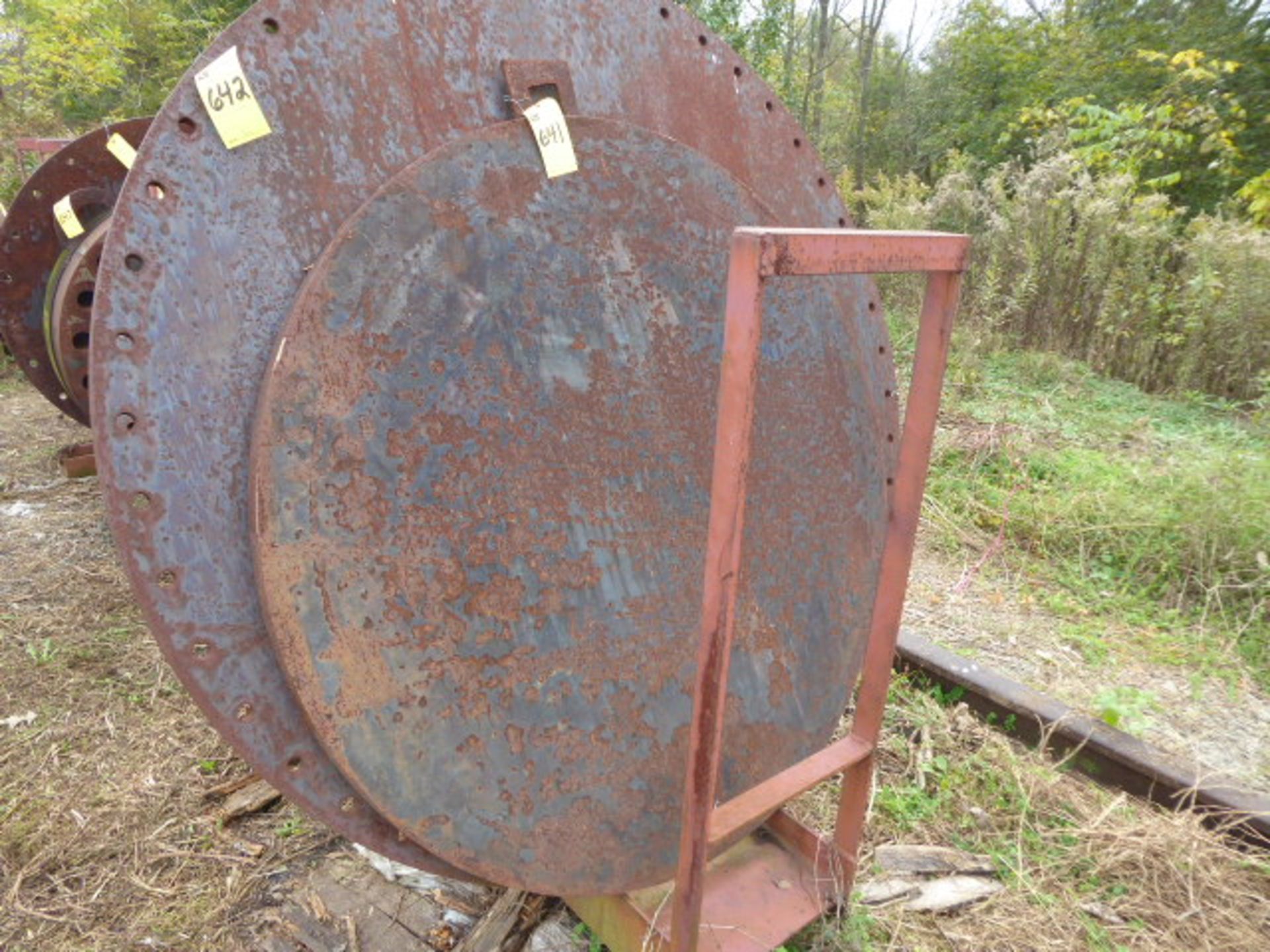 Steel Blind Flange, Approx. 54" D x 1 5/8" Thickness