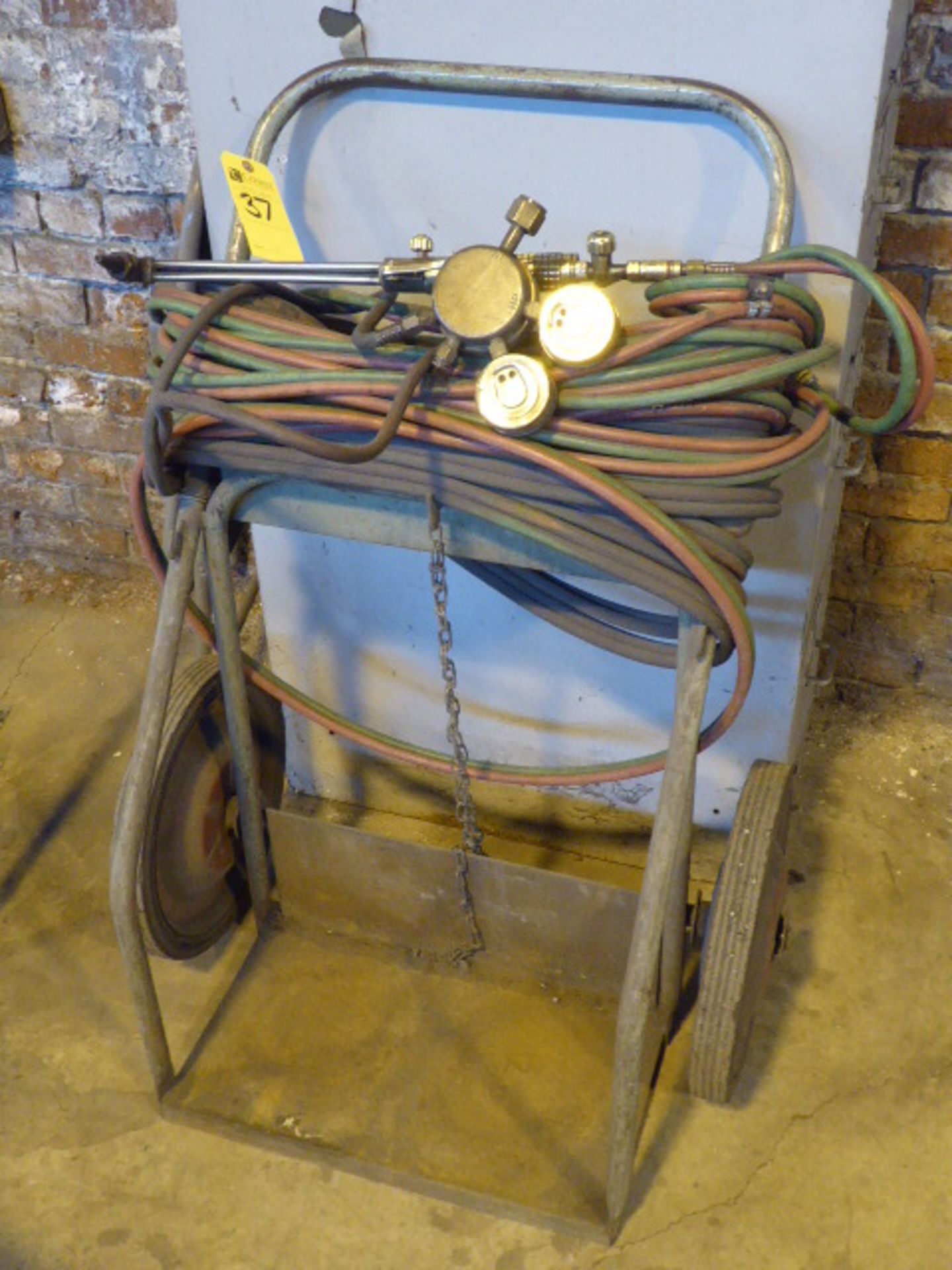 Torch Cart w/Torch, Hose, And Regulator