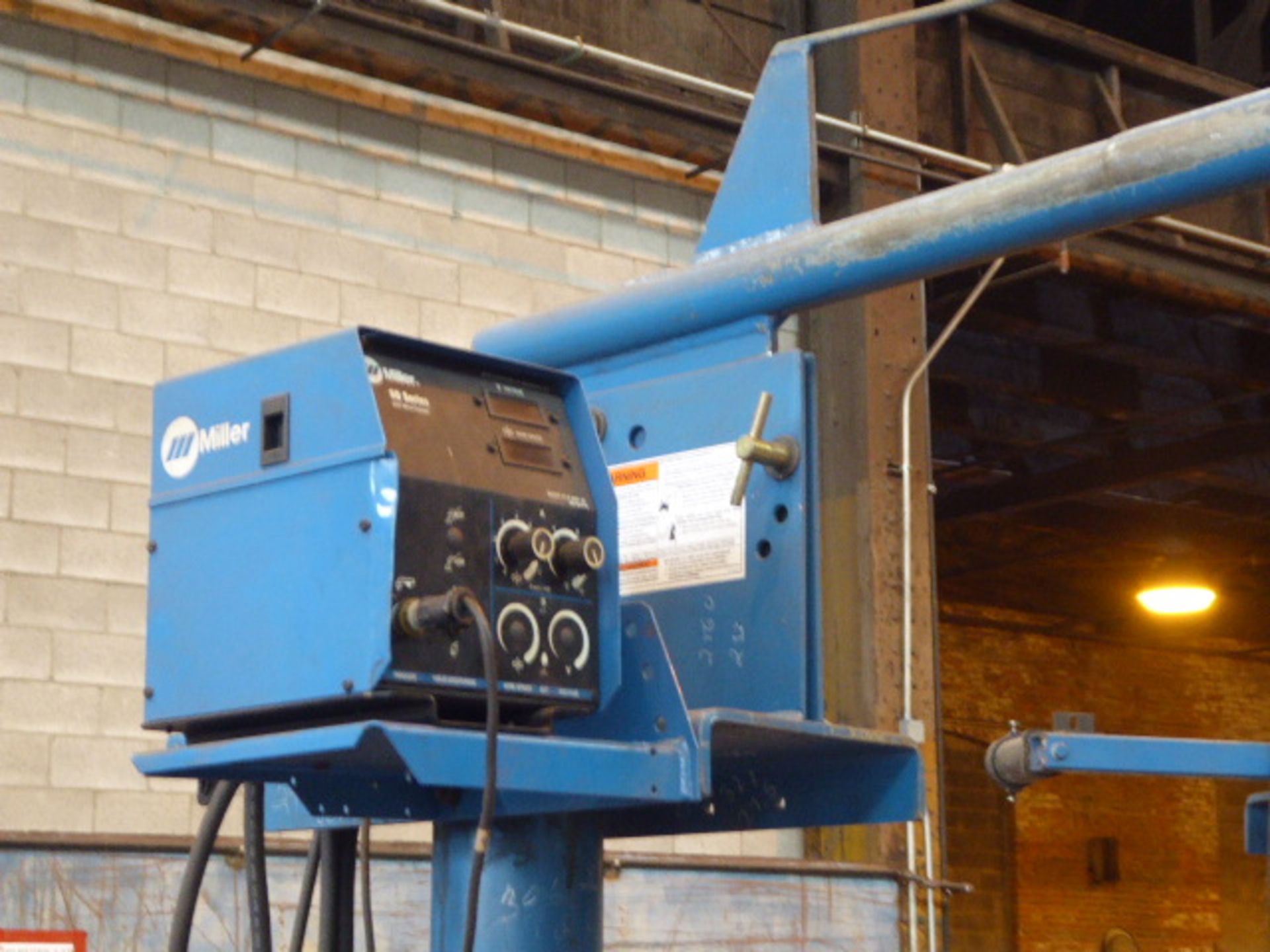 Miller Welder, m/n Dimension 452, s/n LG370688C w/Jib & 60 Series Wire Feeder, s/n KJ280890 - Image 4 of 7