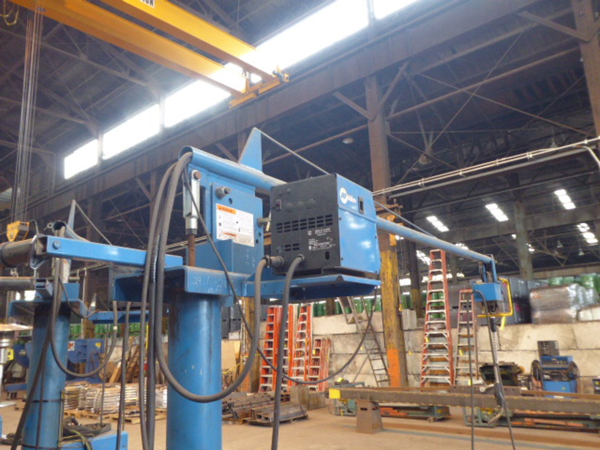 Miller Welder, m/n Dimension 452, s/n LG370688C w/Jib & 60 Series Wire Feeder, s/n KJ280890 - Image 7 of 7