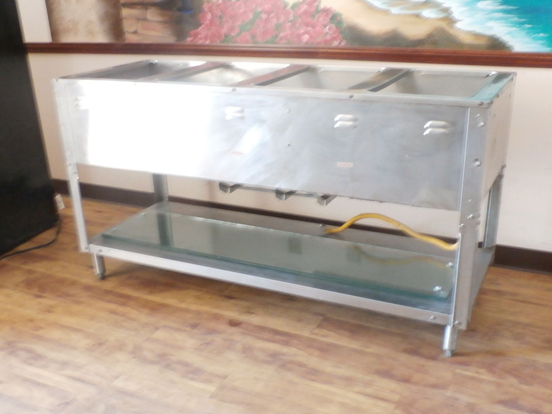 Steam Table, 4 Compartment, Supremetal #34593E, 62"