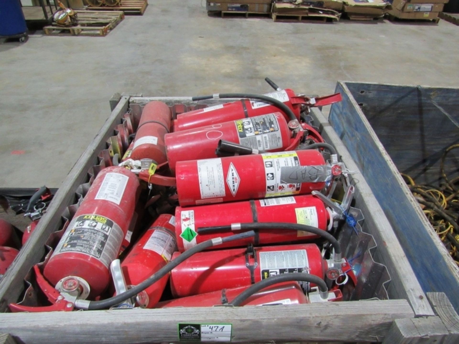 Crate of Fire Extinguishers- ***Located in Chattanooga, TN*** MFR's - Amerex, Ansul, SimplexGrinnell