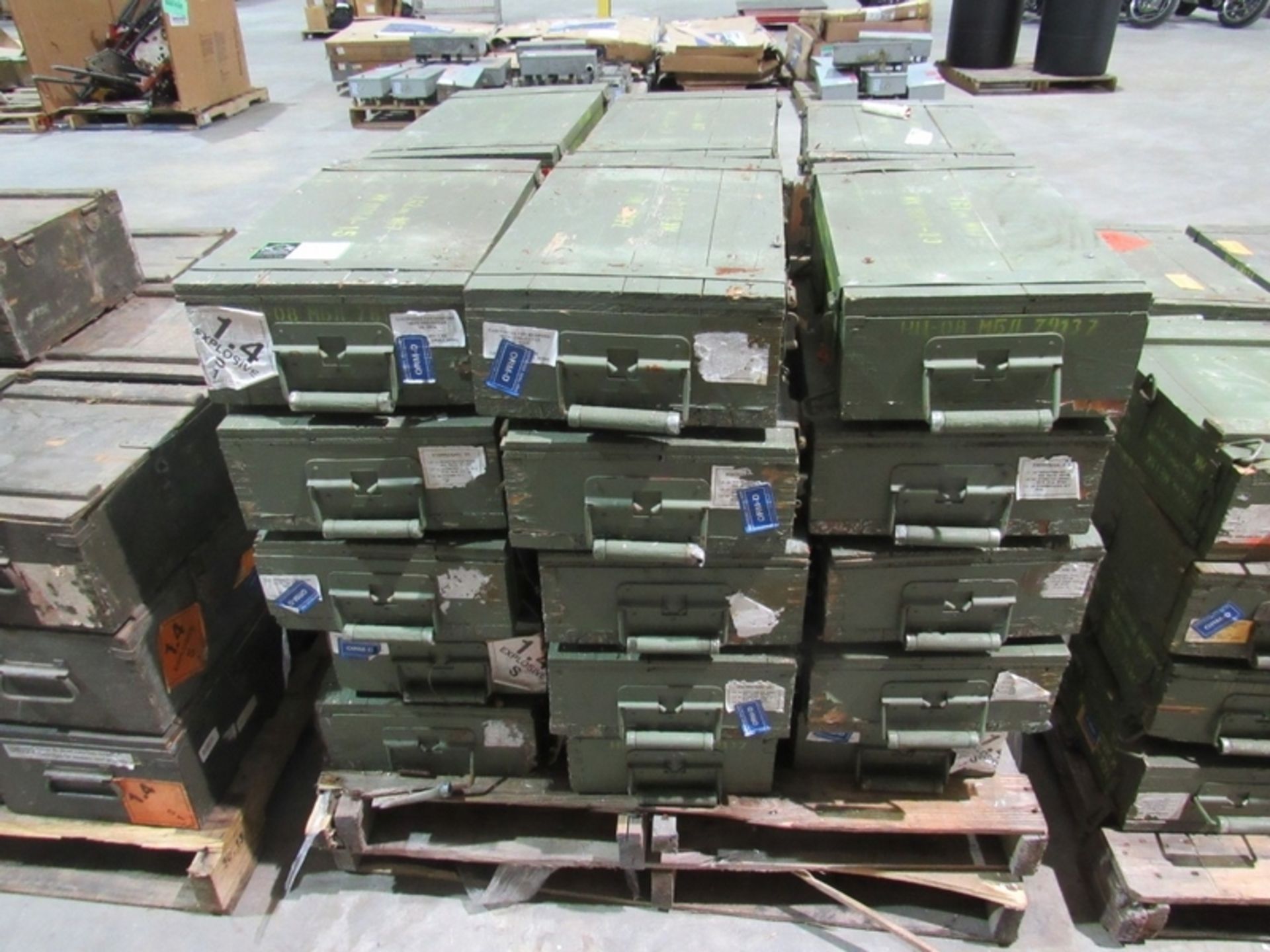 (qty - 30) Used Ammo Crates- ***Located in Chattanooga, TN*** 20" x 12" x 5-1/2"