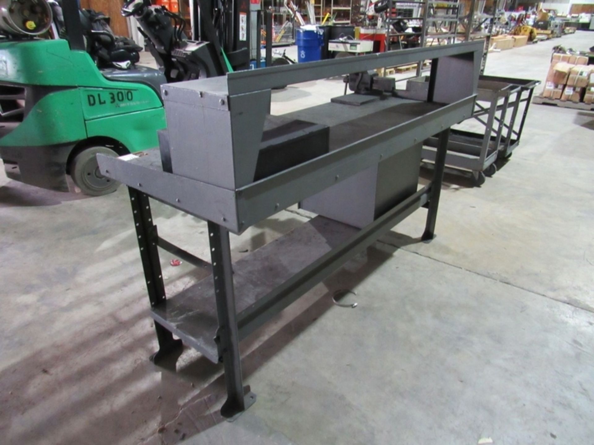 Work Bench- ***Located in Chattanooga TN*** MFR - Unknown 4" Record Table Vise 6' x 2'4" 3' Tall - Image 3 of 10