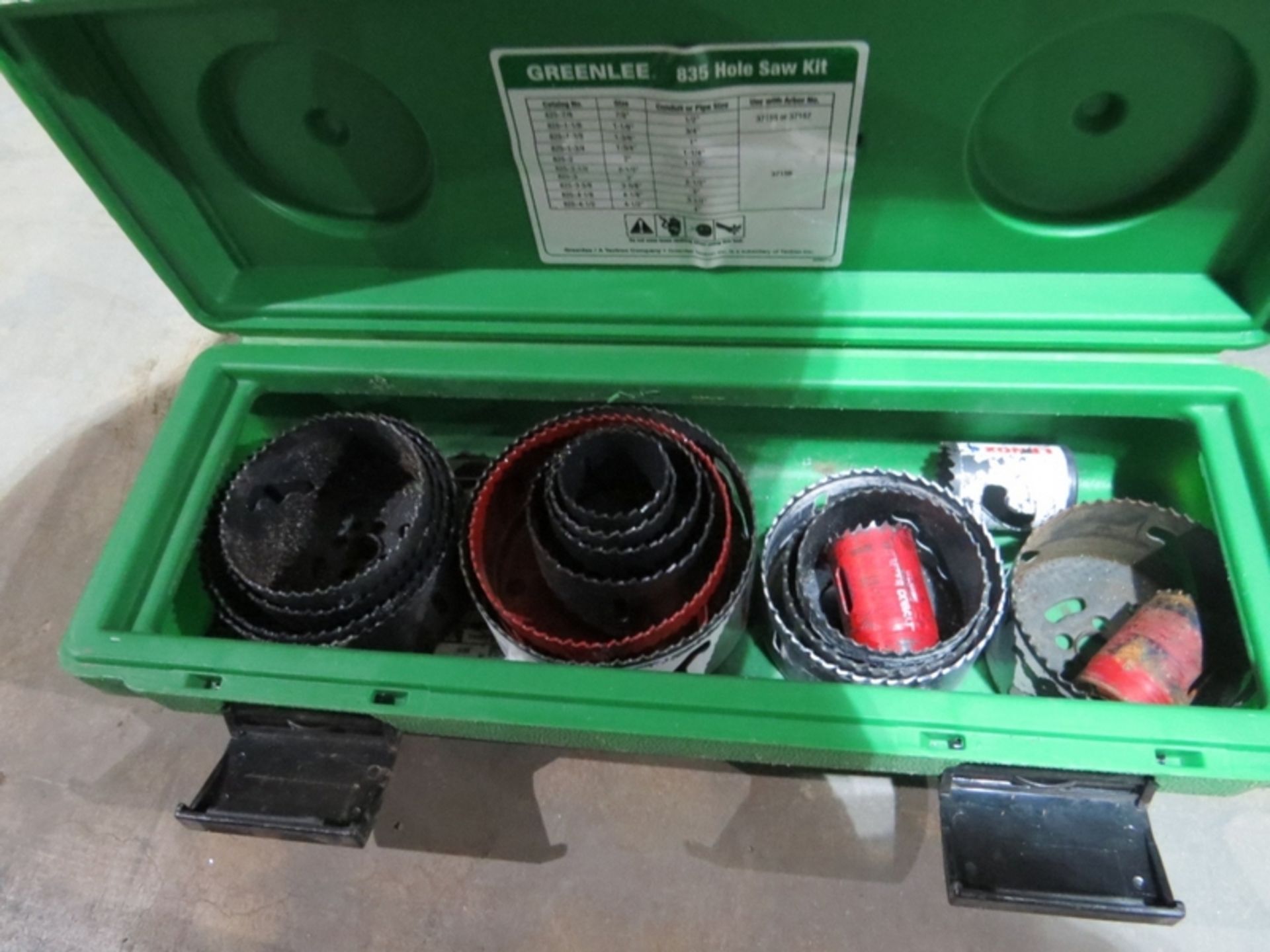 Hole Saw Kits- ***Located in Chattanooga TN*** (3) Greenlee 835 1/2" thru 4" Conduit and Pipe *all - Image 6 of 6