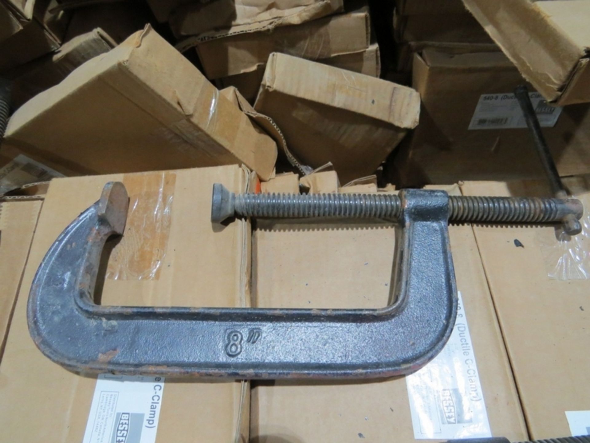 (approx qty - 120) "New" Bessey C-Clamps- ***Located in Chattanooga TN*** 8" Ductile Clamps *Crate - Image 2 of 3