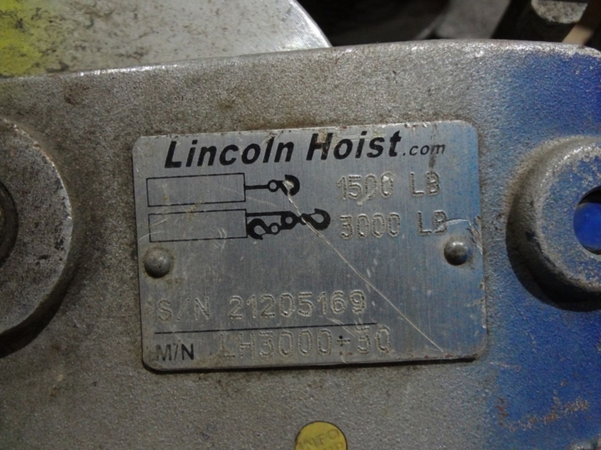 (qty - 2) Lincoln Ratchet Hoists- ***Located in Chattanooga TN*** 1500/3000 lb max - Bild 8 aus 9