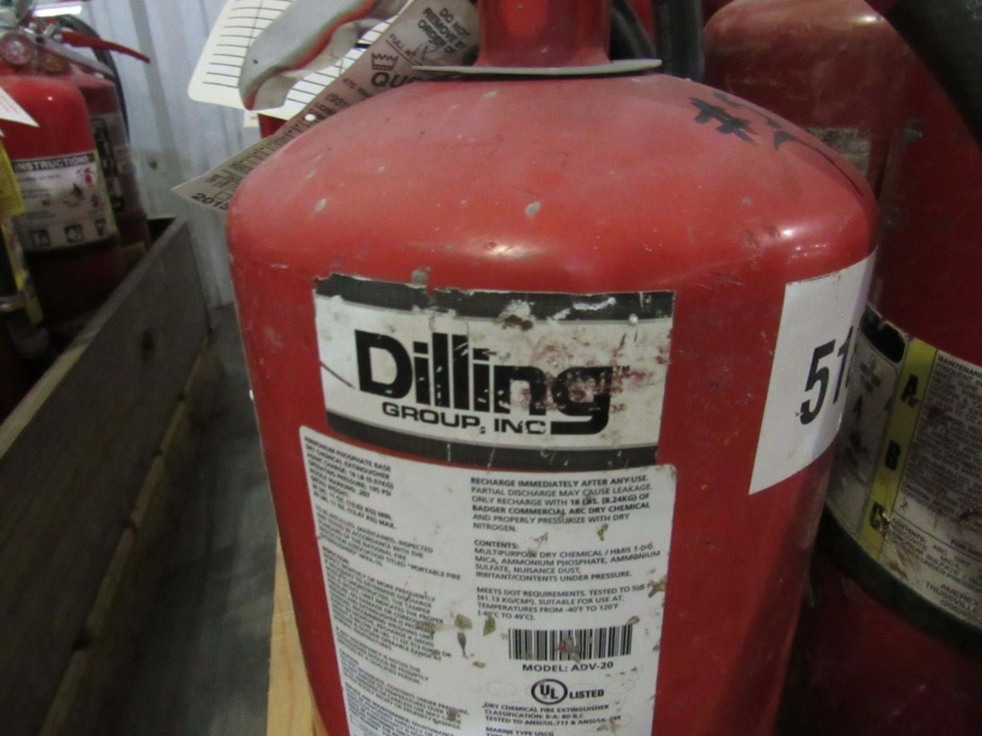 (qty - 29) Fire Extinguishers- ***Located in Cleveland, TN*** MFR's - Amerex, Dilling, Ansul 28 lbs - Image 7 of 7