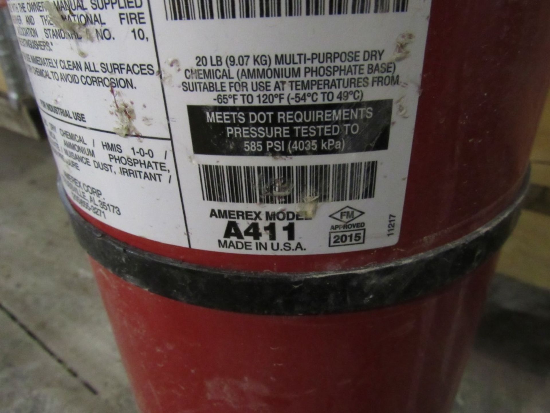 (qty - 29) Fire Extinguishers- ***Located in Cleveland, TN*** MFR's - Amerex, Dilling, Ansul 28 lbs - Image 4 of 7