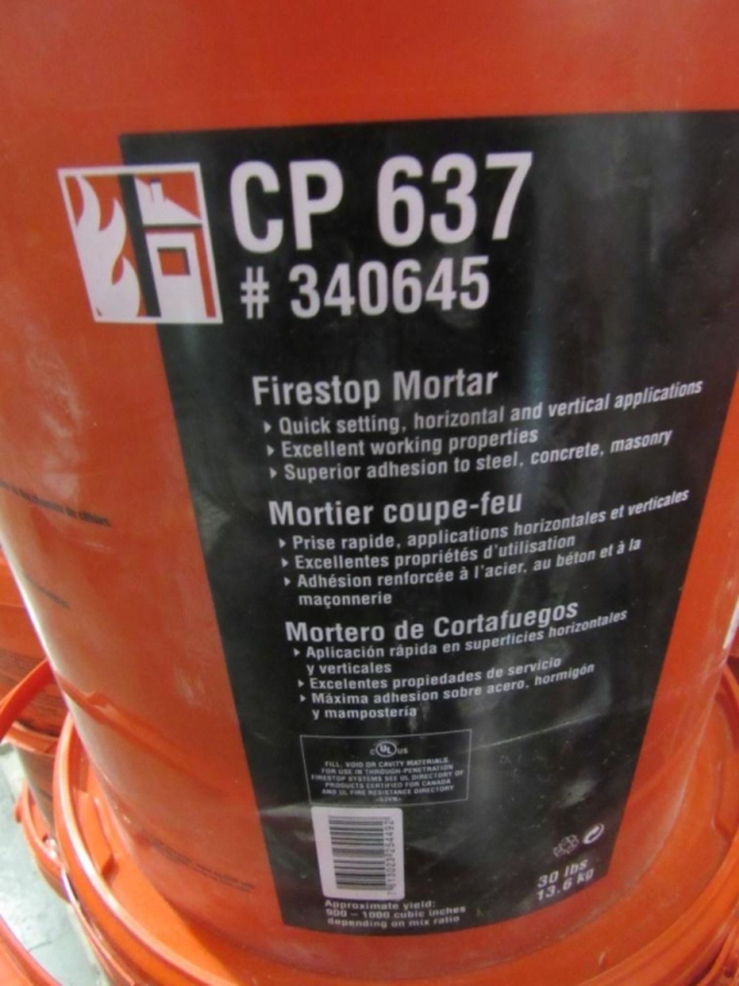 (qty - 27) Hilti Firestop Mortor- ***Located in Cleveland, TN*** MFR - Hilti CP 637 30 lbs Each - Image 3 of 4
