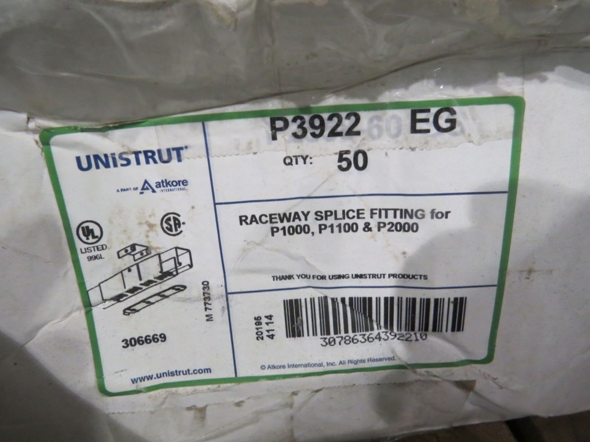 Square Washers and Raceway Splice Fittings- ***Located in Cleveland, TN*** MFR - Unistrut (approx - Image 3 of 12
