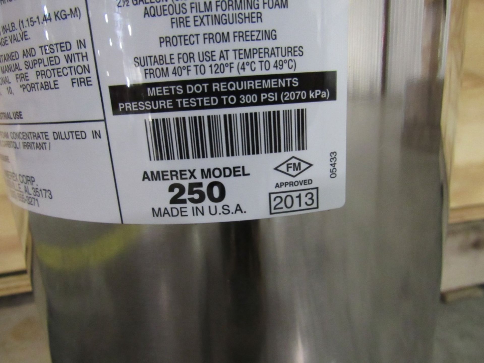 (qty - 36) *NEW* Foam Fire Extinguishers- ***Located in Cleveland, TN*** MFR - Amerex 2 1/2 gal./ - Image 8 of 8