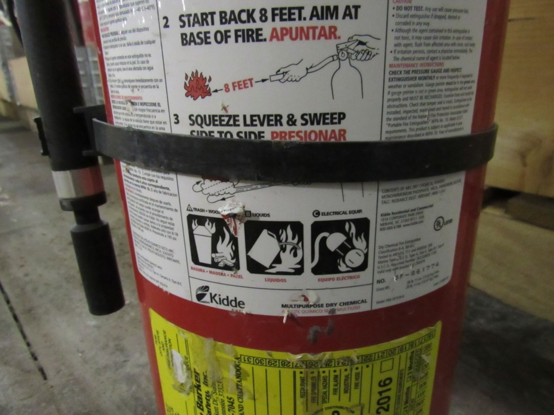 (qty - 29) Fire Extinguishers- ***Located in Cleveland, TN*** MFR's - Amerex, Dilling, Ansul 28 lbs - Image 6 of 7