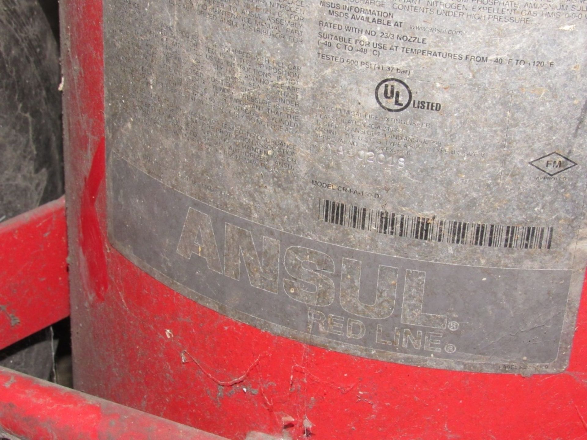 Rolling Fire Extinguisher- MFR - Ansul Model - Red Line - Image 8 of 9
