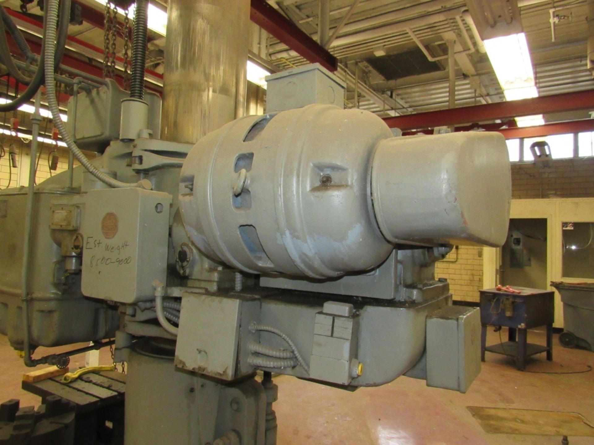 Carlton Radial Arm Drill- Model - Unmarked Serial - Unmarked Rigging Fee - $750.00 4' Arm 15" Col - Image 15 of 25