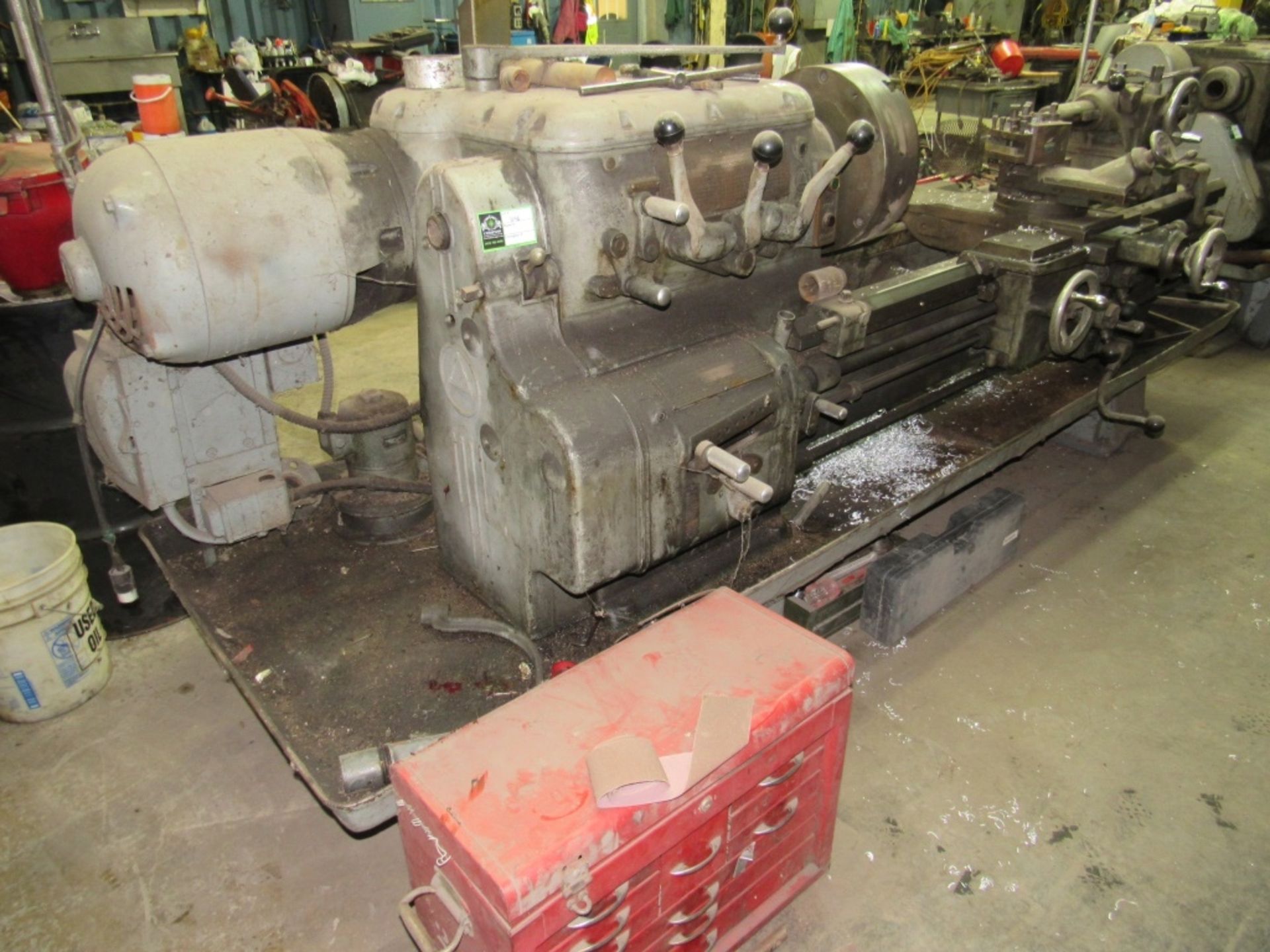 Axelson 8" Lathe- Model - Unmarked Size - W Rigging Fee - $250.00 20" 22-1/2 Max Swing 8' Bed 54"