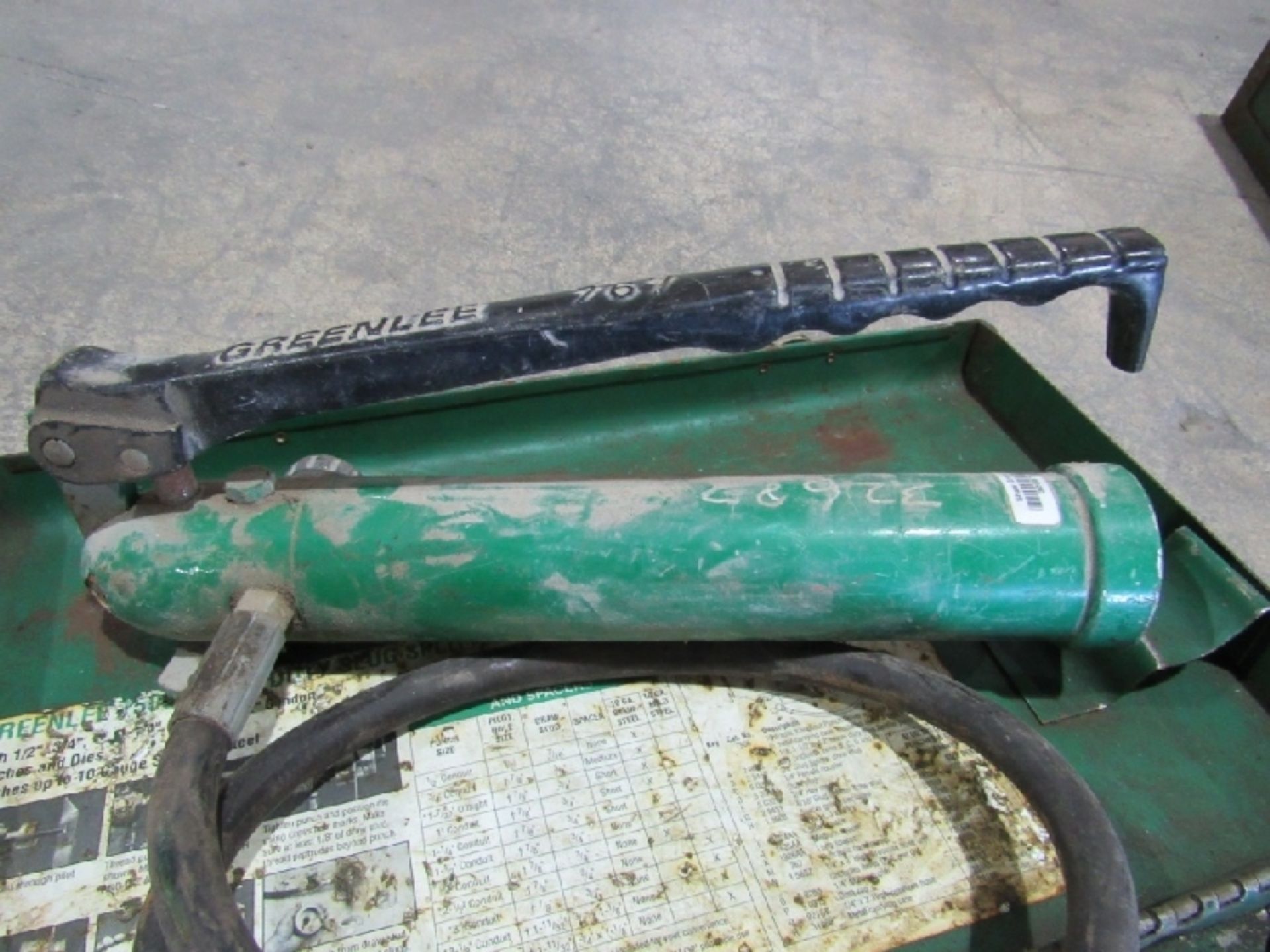 Greenlee Hydraulic Knockout Punch Set- ***Located in Chattanooga, TN*** MFR - Greenlee Model - - Image 3 of 5