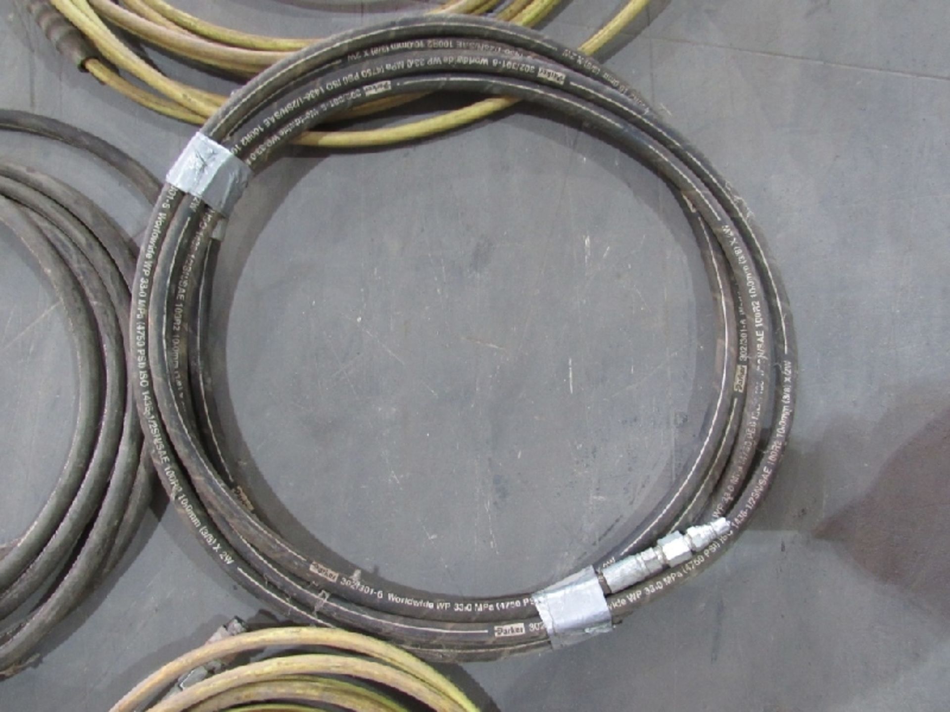 (qty - 17) Hydraulic Hose- ***Located in Chattanooga, TN*** MFR - Parker 3' to 15' - Image 12 of 13