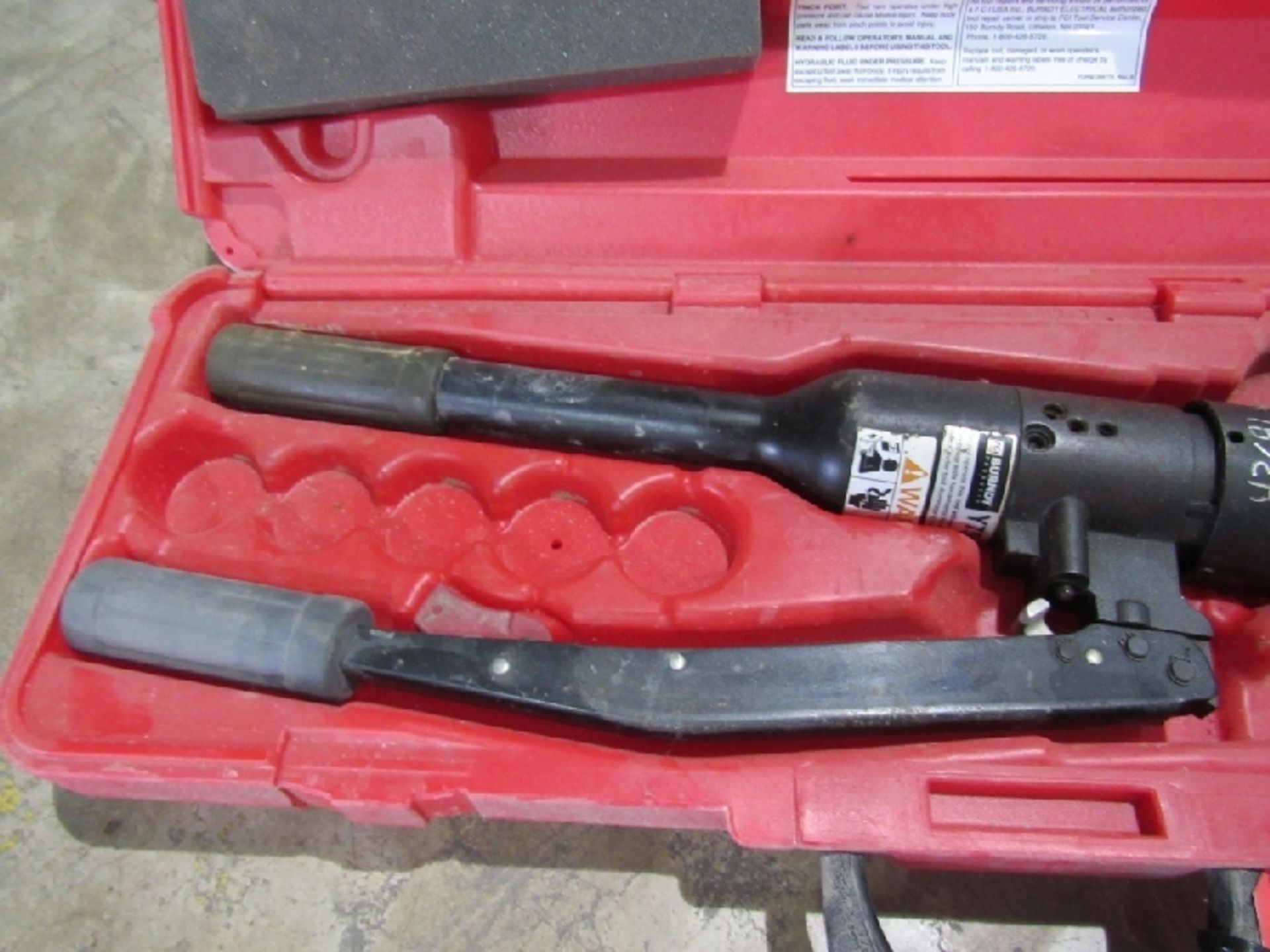 Hydraulic Crimping Tool- ***Located in Chattanooga, TN*** MFR - Burndy Model - Y750HSXT - Image 4 of 6